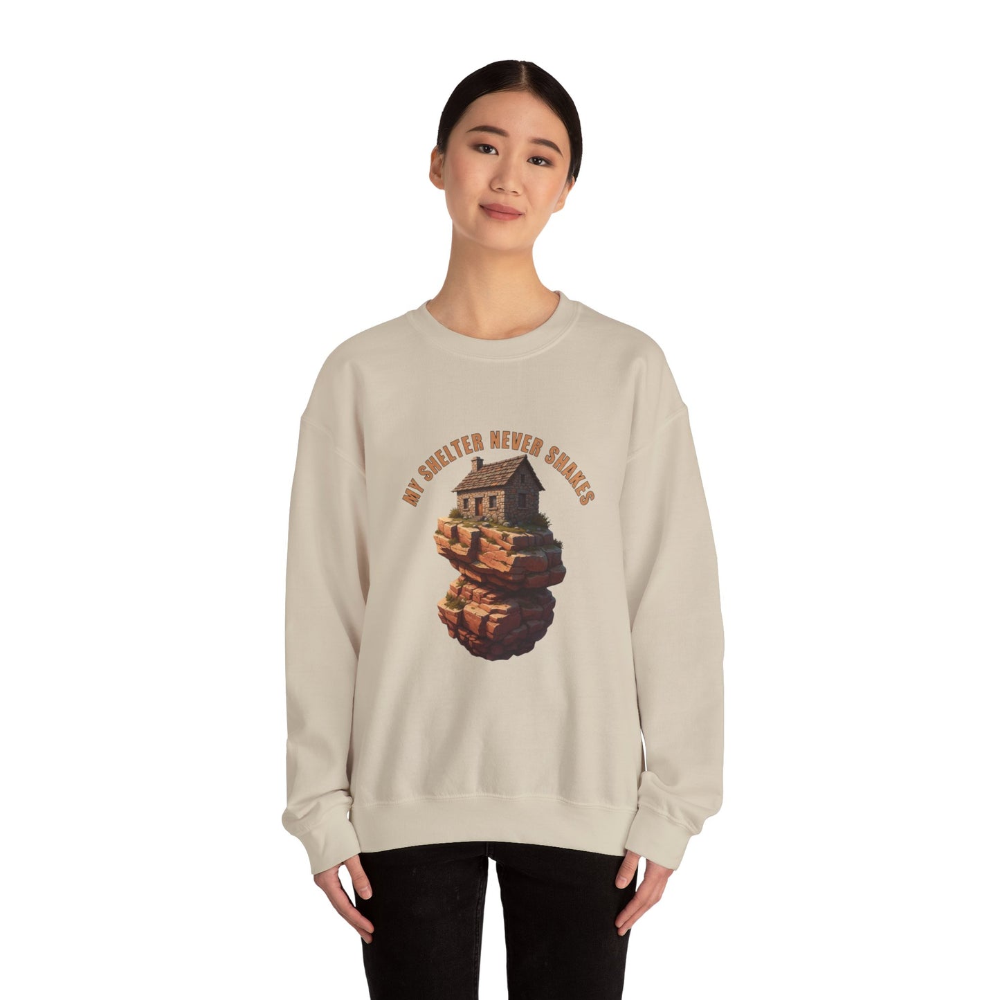 Cozy Graphic Sweatshirt - My Sweater Never Shakes, Unisex Crewneck, Casual Pullover, Unique Gift for Friends, Fall Fashion