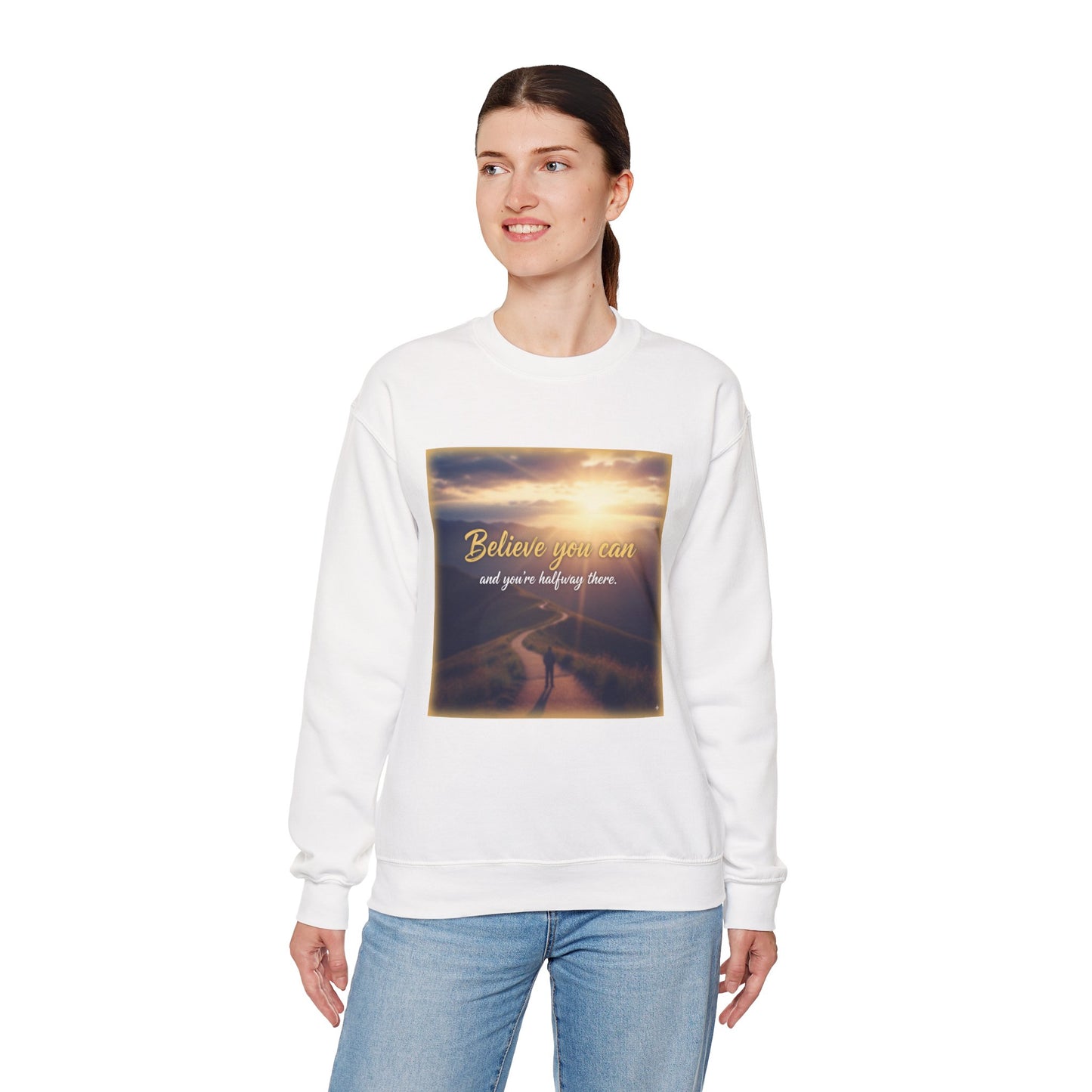 Inspiring Quote Crewneck Sweatshirt