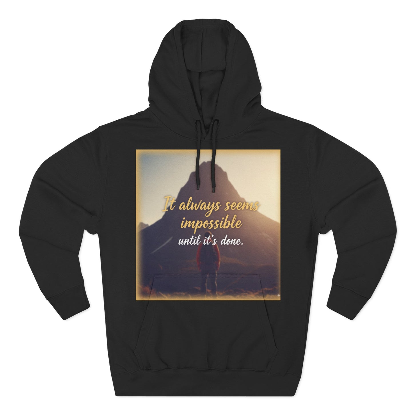 Inspirational Fleece Hoodie, Cozy Sweatshirt for Comfort, Motivational Apparel for Active Lifestyle, Gift for Her