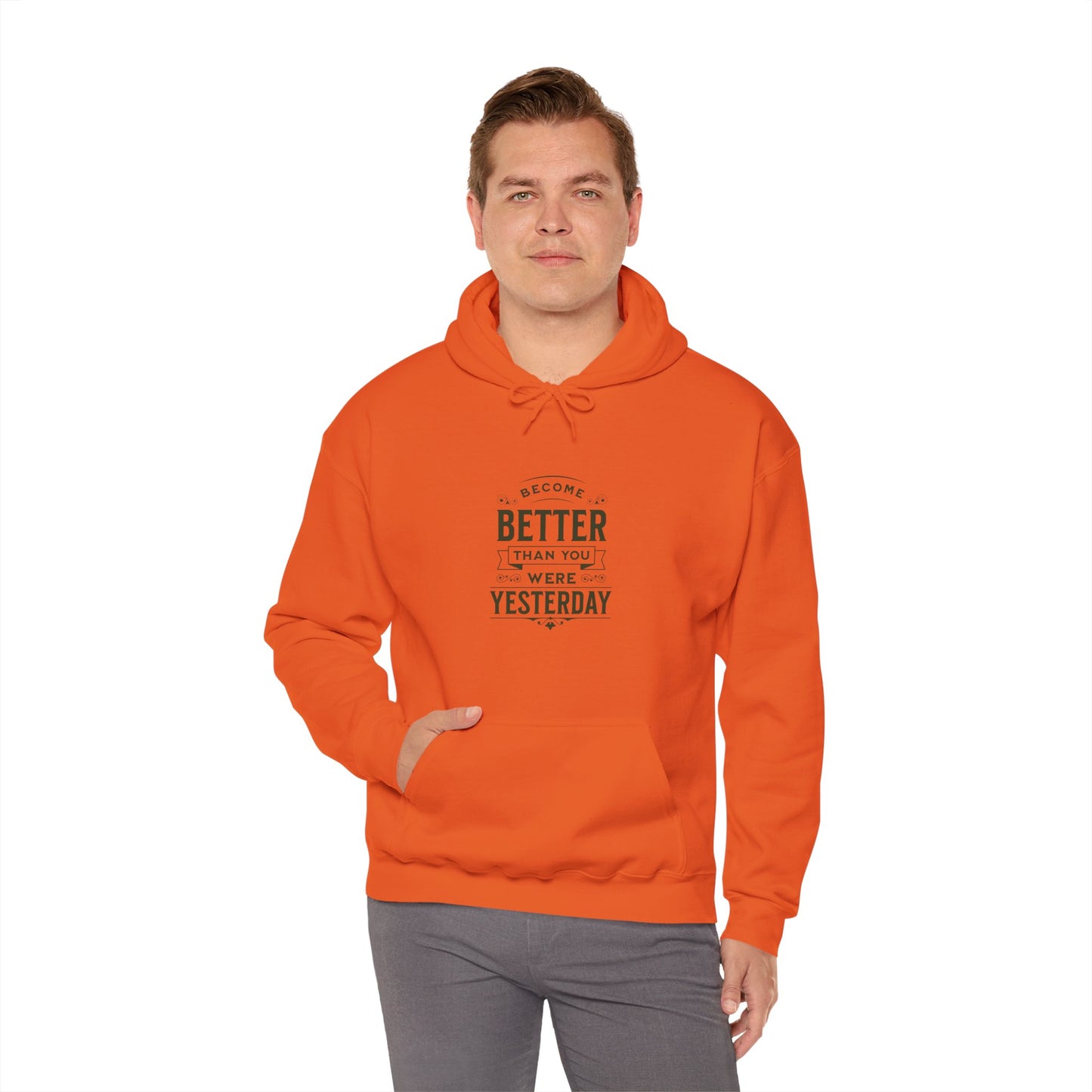 Unisex Heavy Blend™ Hooded Sweatshirt, Unisex Sweatshirt, Motivational Gift, Cozy Casual Wear, Self-Improvement Style