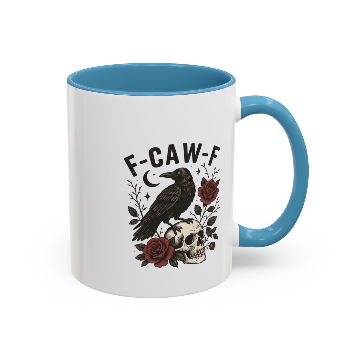 Gothic Accent Coffee Mug with Skull and Raven Design, Unique Gift for Halloween, Dark Aesthetic Mug, Perfect for Coffee Lovers, Skull Mug