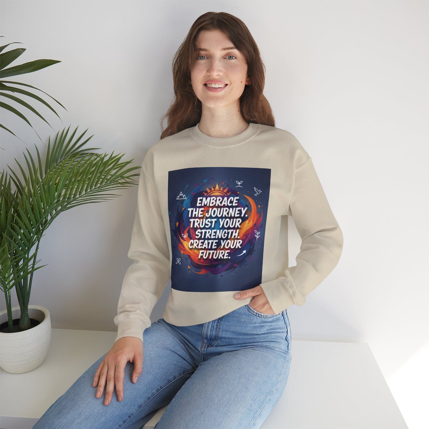 Inspirational Crewneck Sweatshirt - Embrace the Journey, Trust Your Strength, Cozy Gift for Motivation, Unisex Sweatshirt for [...]