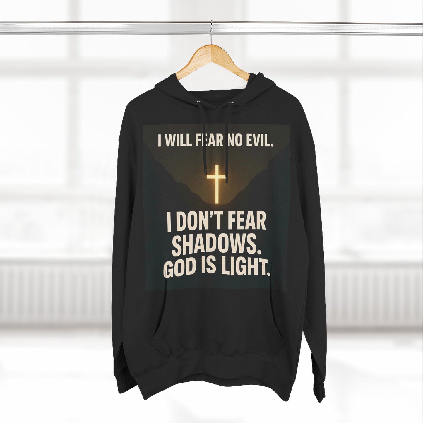 Inspirational Fleece Hoodie, Cozy Christian Apparel, Faith-Based Gift for Men and Women, Casual Wear, Perfect for Holidays