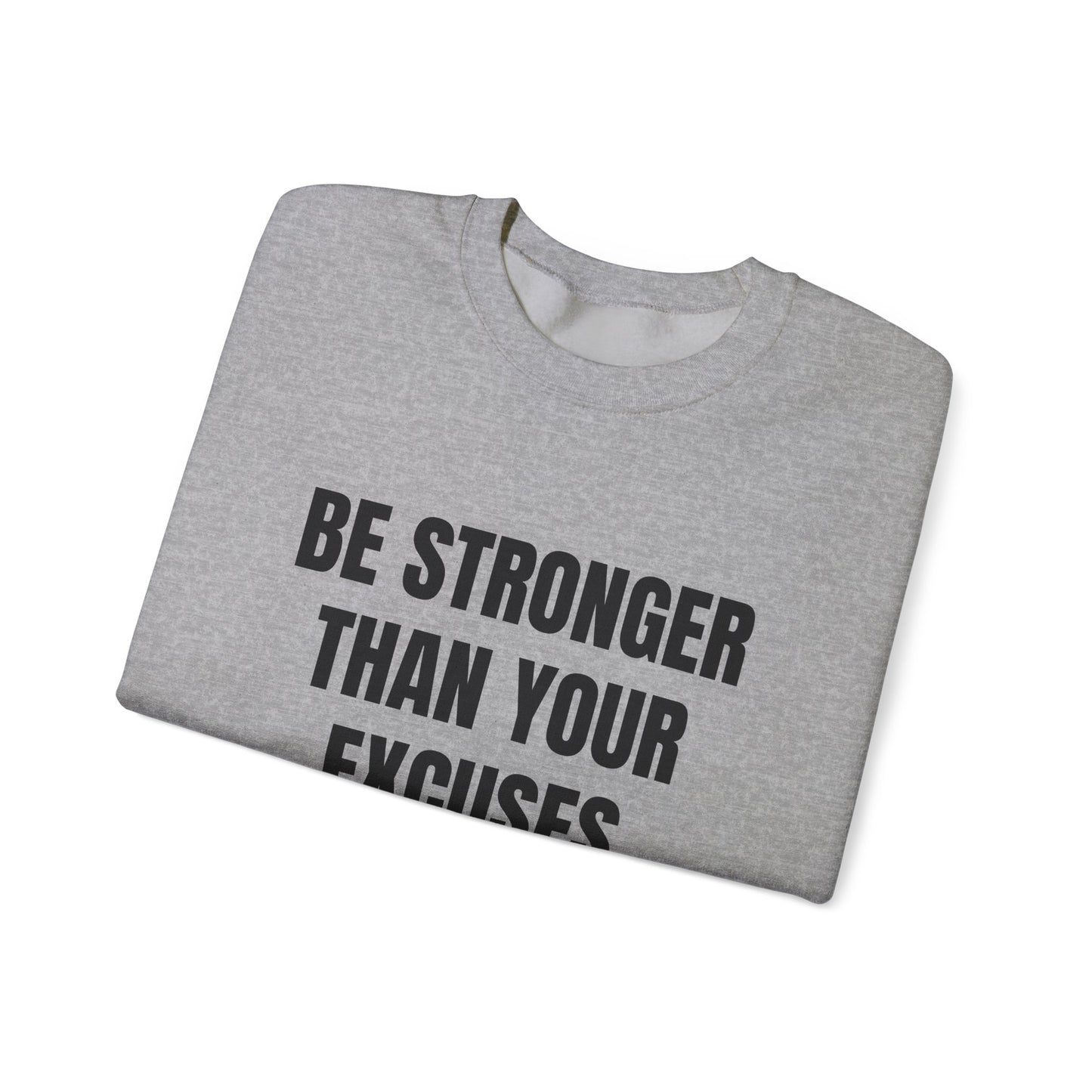 Motivational Crewneck Sweatshirt - Be Strong, Inspirational Gift for Fitness Lovers, Casual Cozy Sweater for Everyday Wear.