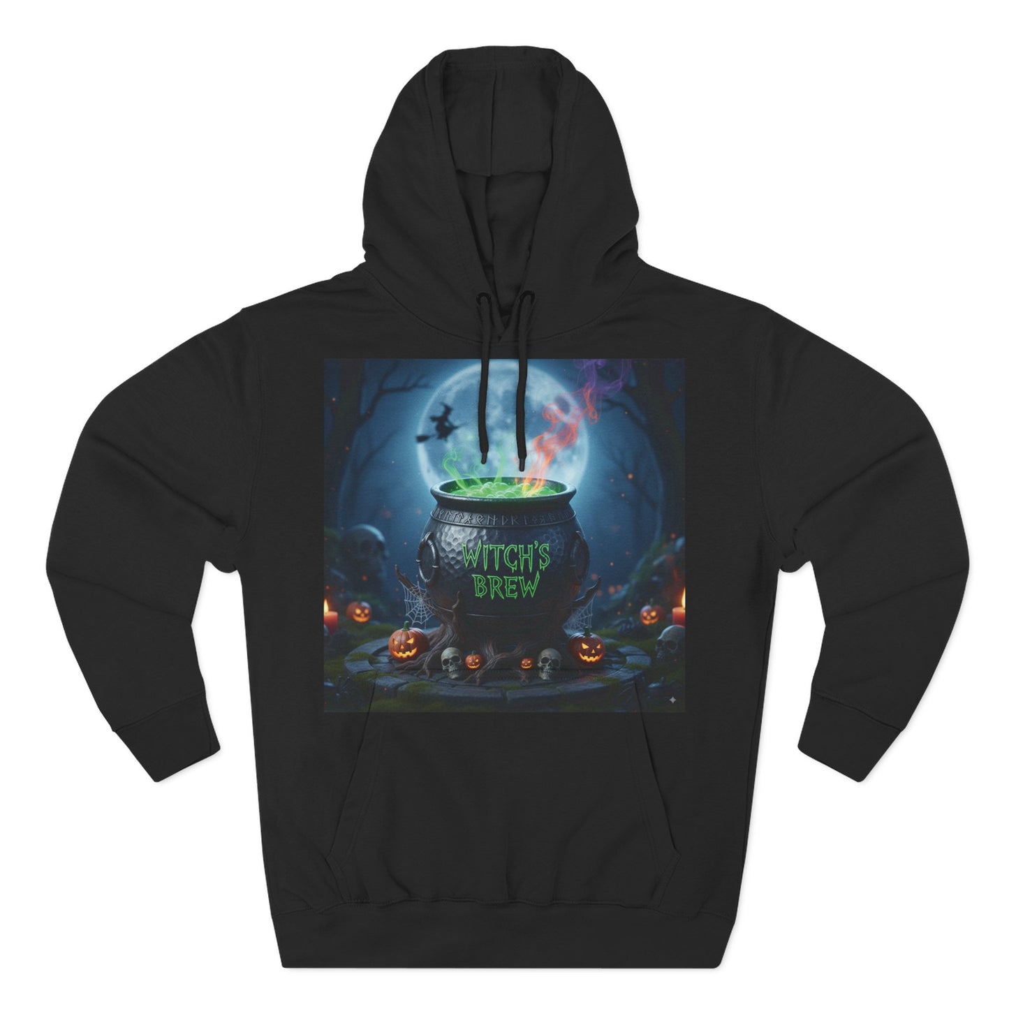 Halloween Witch Brew Fleece Hoodie, Cozy Fall Apparel, Spooky Gift, Autumn Fashion, Halloween Celebration Wear, Witchy Vibes