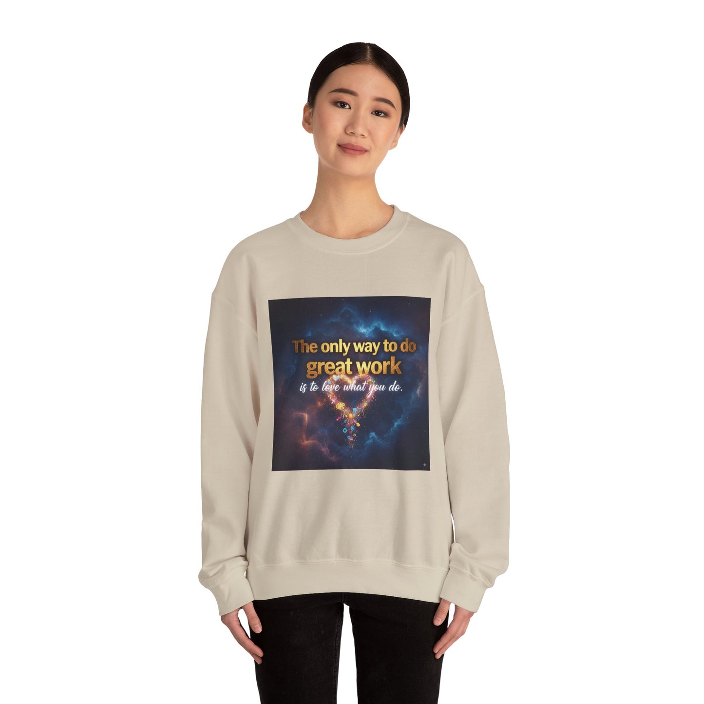Inspirational Crewneck Sweatshirt, Motivational Gift, Cozy Unisex Pullover, Workwear, Everyday Comfort, Unique Quote Apparel