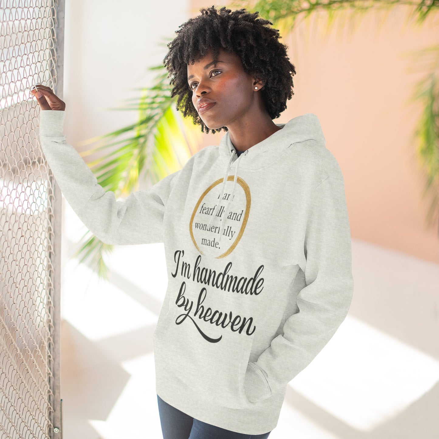Three-Panel Fleece Hoodie