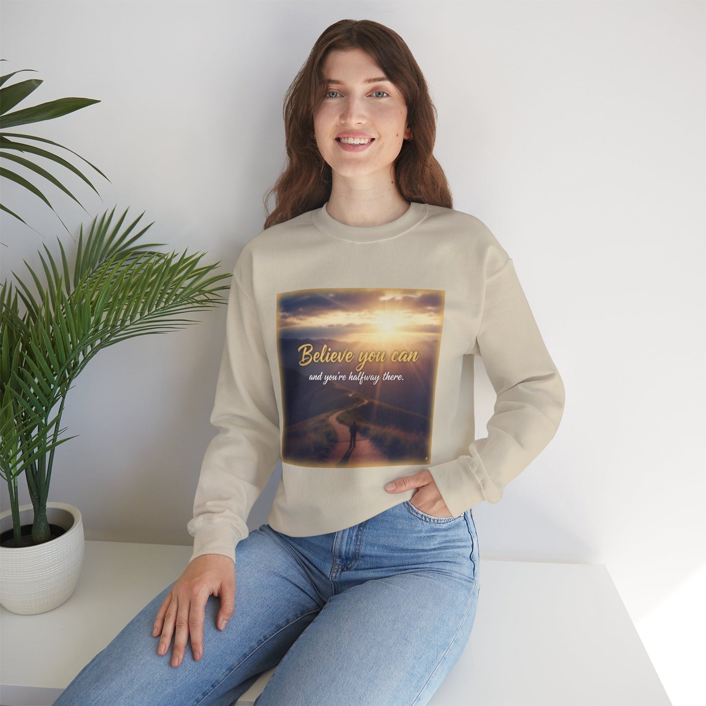 Inspiring Quote Crewneck Sweatshirt