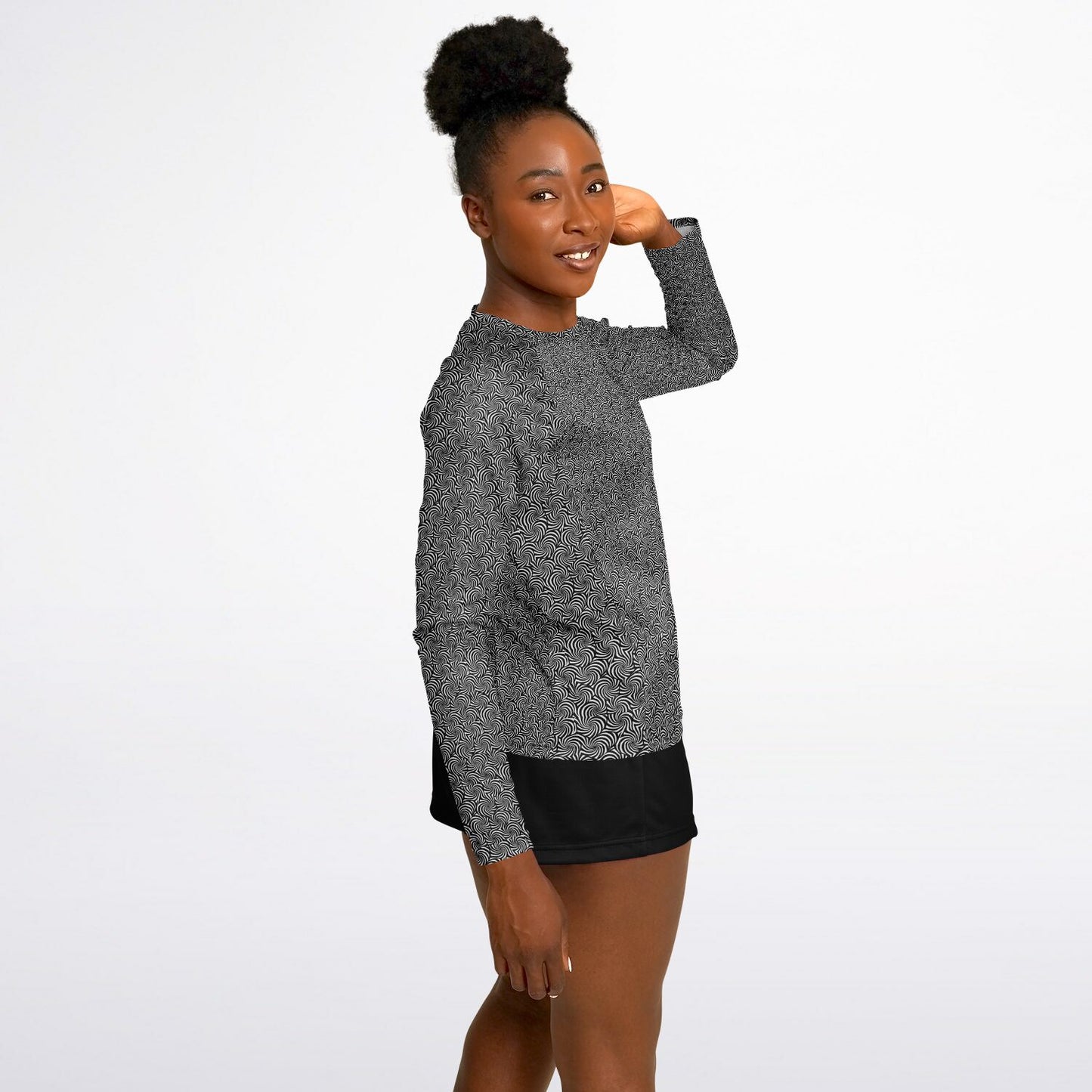 Women's Long Sleeve Performance Shirt - AOP