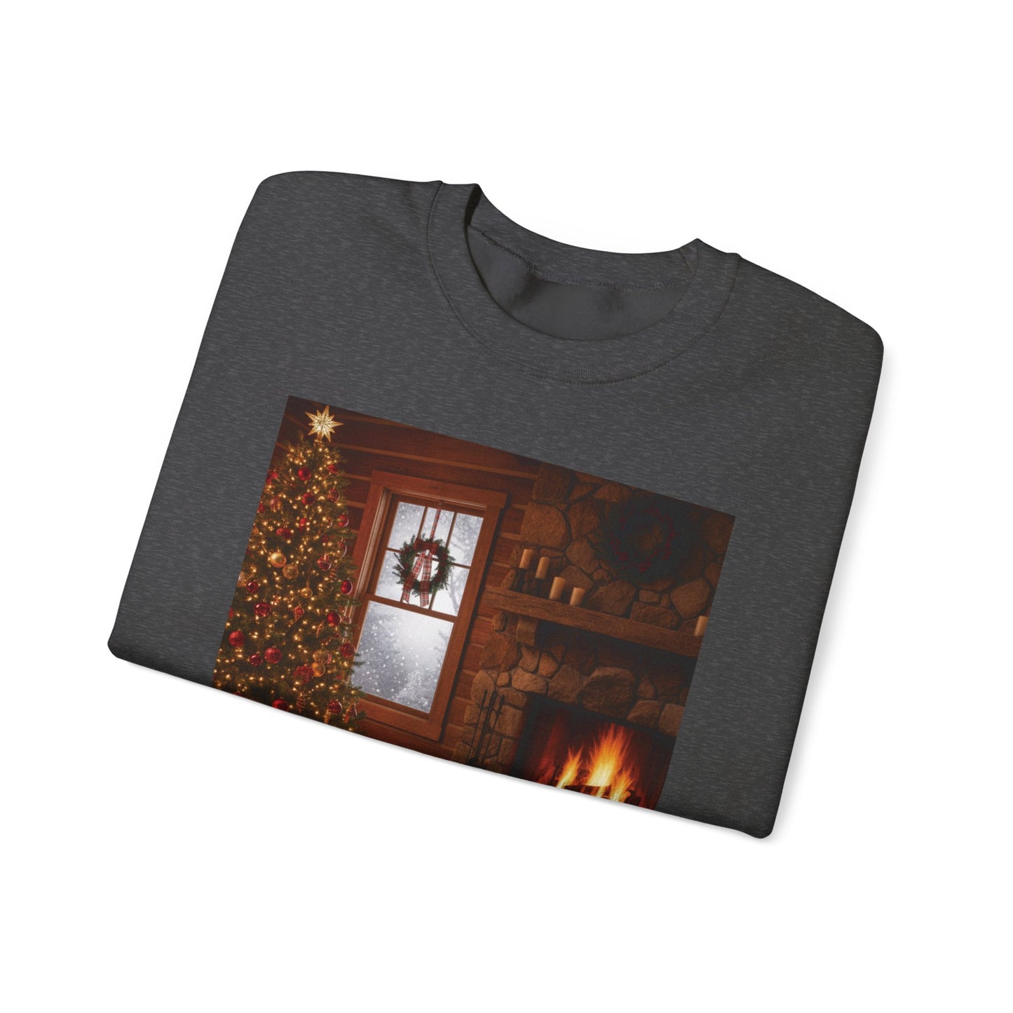 Cozy Winter Sweatshirt - Christmas Decor, Holiday Style, Gift for Dog Lovers, Seasonal Comfort, Festive Apparel