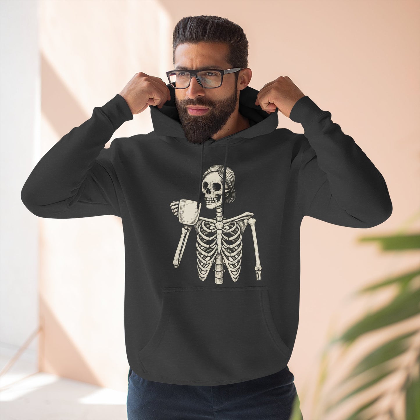 Spooky Skeleton Fleece Hoodie