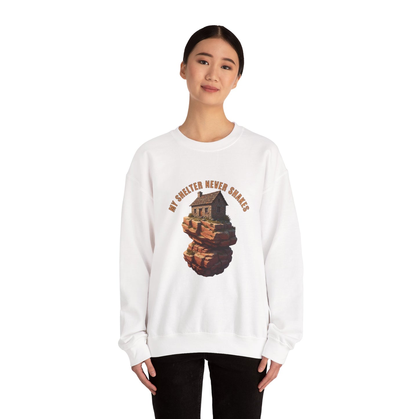 Cozy Graphic Sweatshirt - My Sweater Never Shakes, Unisex Crewneck, Casual Pullover, Unique Gift for Friends, Fall Fashion