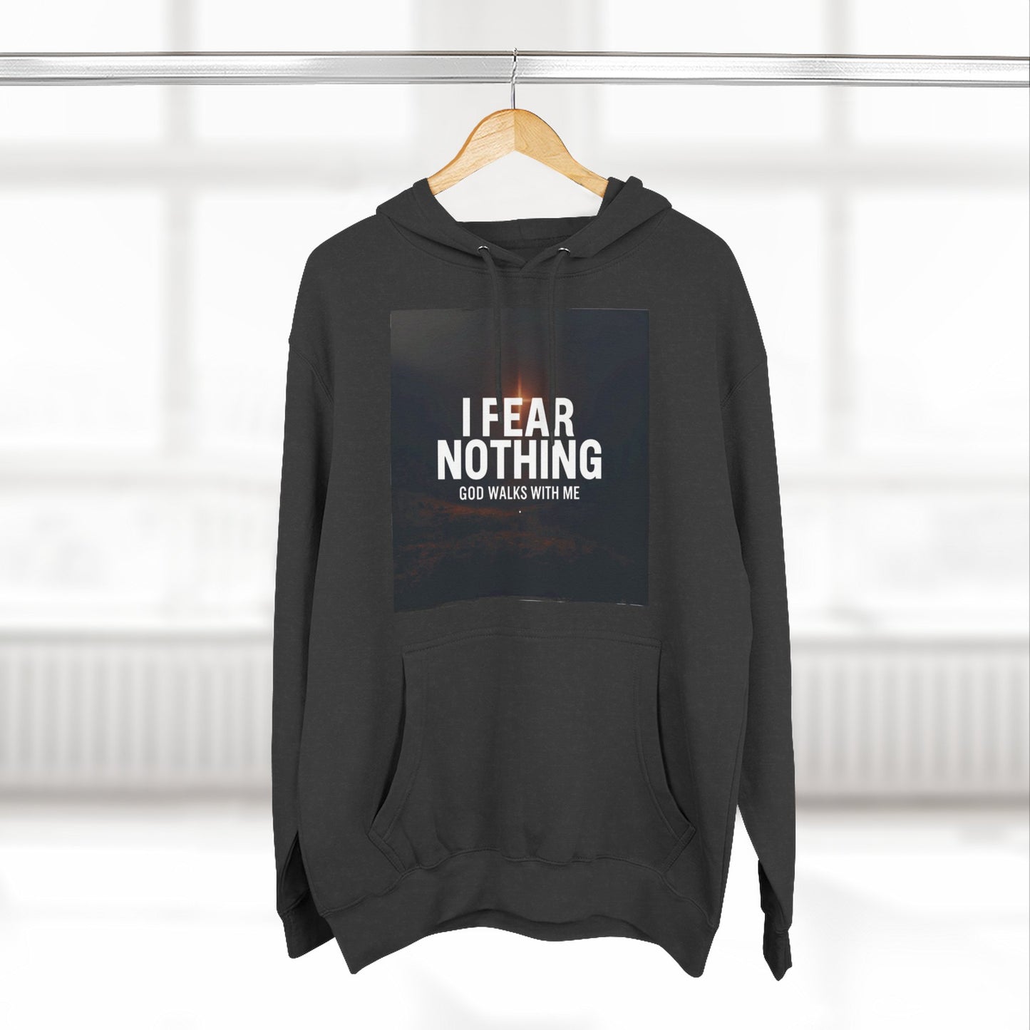 Fear Nothing Fleece Hoodie | Inspirational Apparel, Cozy Sweatshirt, Motivational Gift, Spiritual Outfit, Everyday Comfort