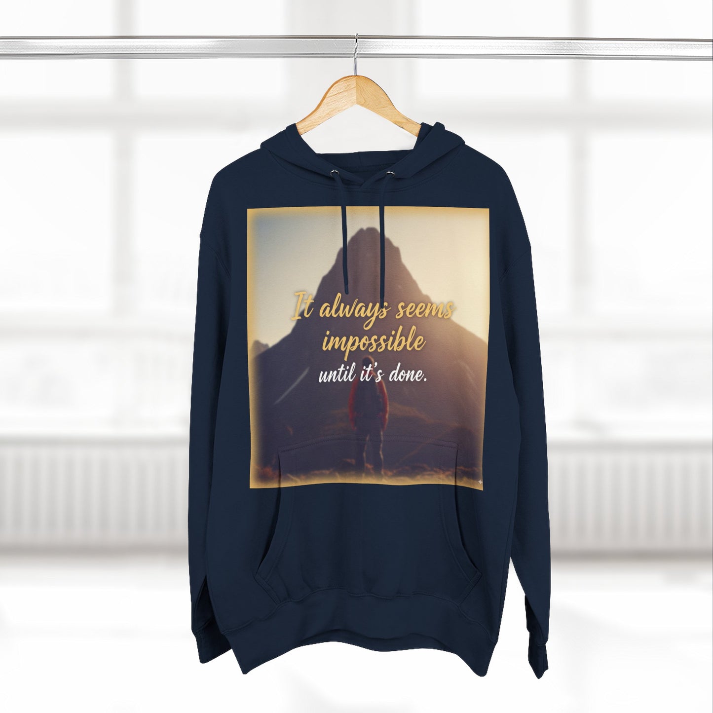 Inspirational Fleece Hoodie, Cozy Sweatshirt for Comfort, Motivational Apparel for Active Lifestyle, Gift for Her