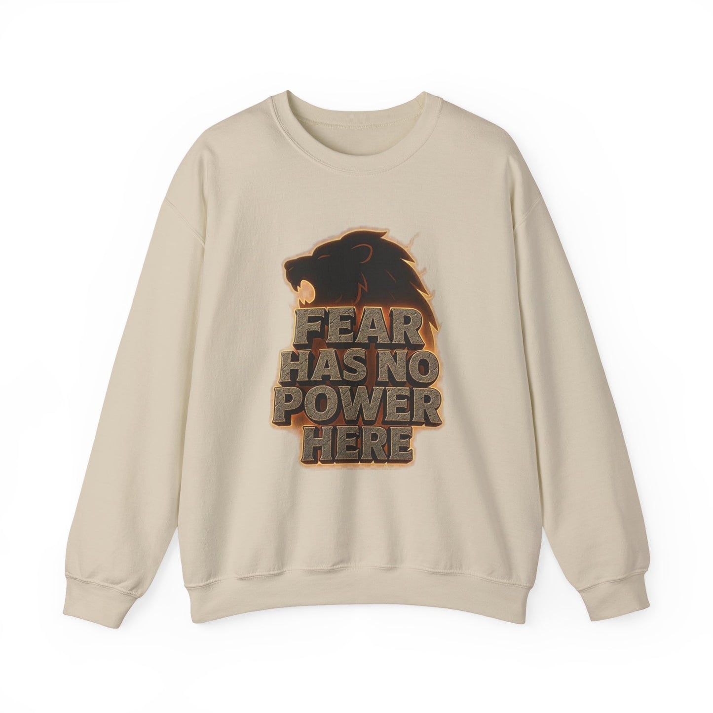 Fearless Lion Crewneck Sweatshirt - Cozy Unisex Top, Gift for Animal Lovers, Empowerment Apparel, Casual Fashion
