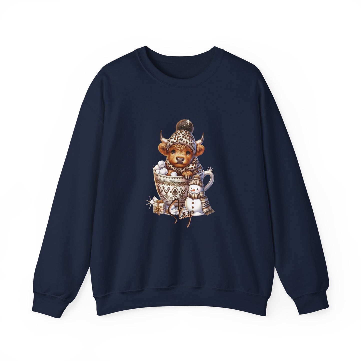 Cozy Animal Sweatshirt Featuring Cute Winter Design, Perfect Gift for Animal Lovers, Seasonal Fashion, Holiday Apparel, Comfortable Crewneck