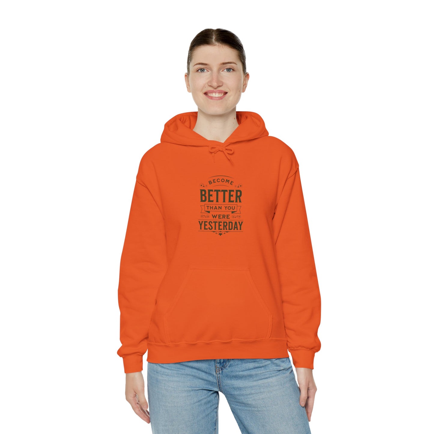 Unisex Heavy Blend™ Hooded Sweatshirt, Unisex Sweatshirt, Motivational Gift, Cozy Casual Wear, Self-Improvement Style