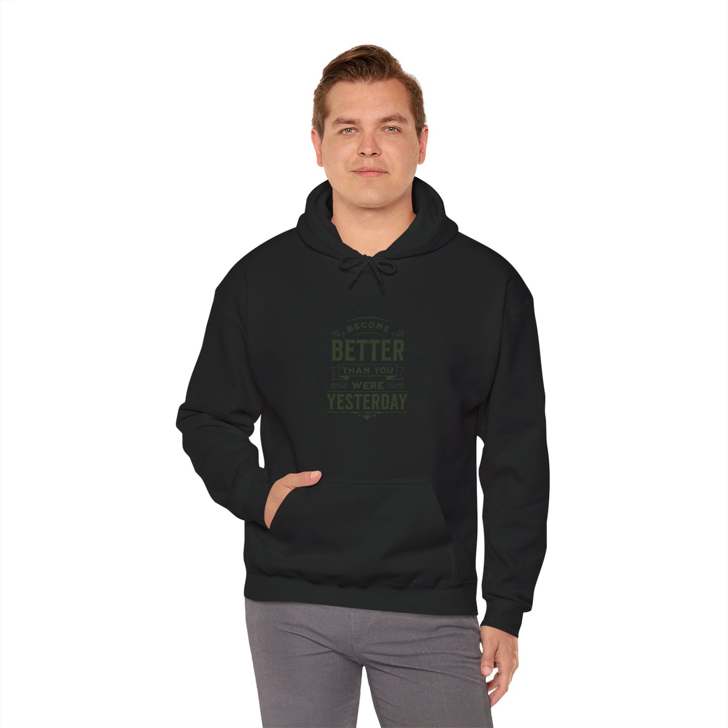 Unisex Heavy Blend™ Hooded Sweatshirt, Unisex Sweatshirt, Motivational Gift, Cozy Casual Wear, Self-Improvement Style