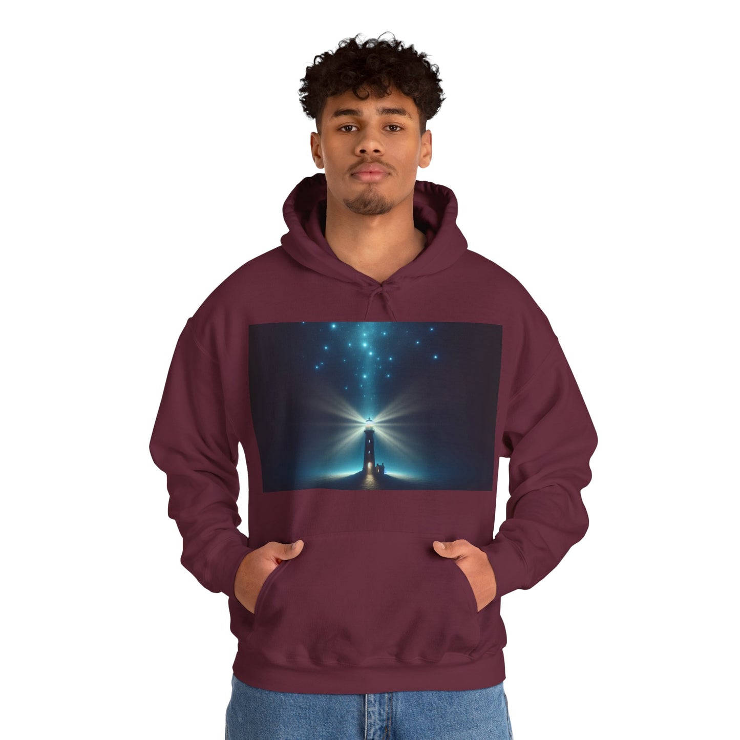 Unisex Garment Sweatshirt, Galaxy Print Hoodie, Stylish Hooded Sweatshirt, Gift for Space Lovers, Perfect for Cozy Evenings