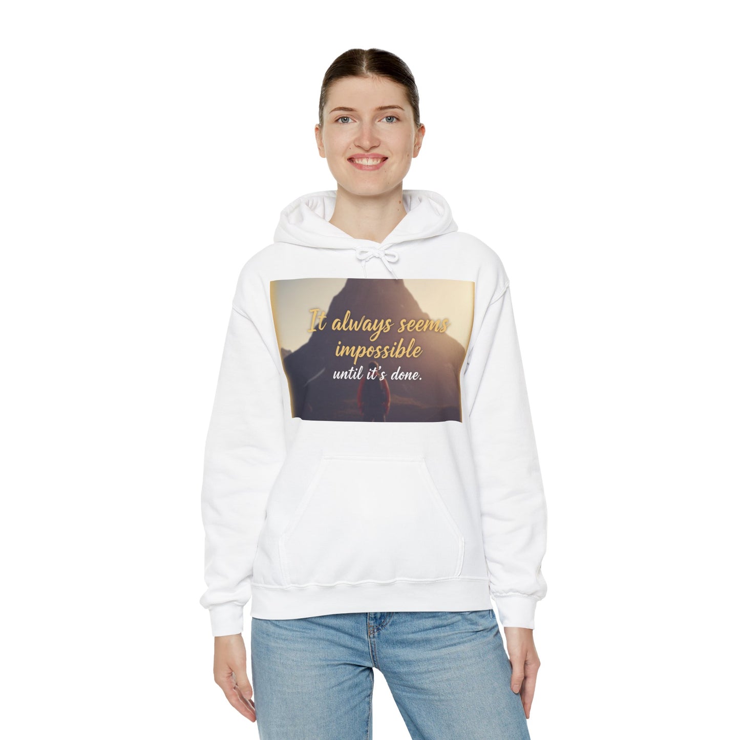 Inspirational Quote Hoodie - Motivational Unisex Sweatshirt for Cozy Inspiration, Gift for Friends, Casual Wear, Affirmations Sweatshirt