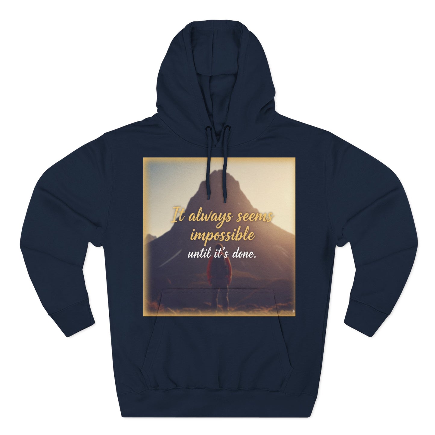 Inspirational Fleece Hoodie, Cozy Sweatshirt for Comfort, Motivational Apparel for Active Lifestyle, Gift for Her