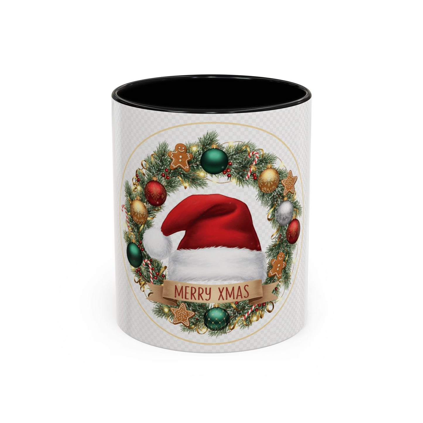 Christmas Accent Coffee Mug - Merry Xmas, Holiday Gift, Festive Decor, Seasonal Beverage, Cute Mug, Christmas Morning Drinkware