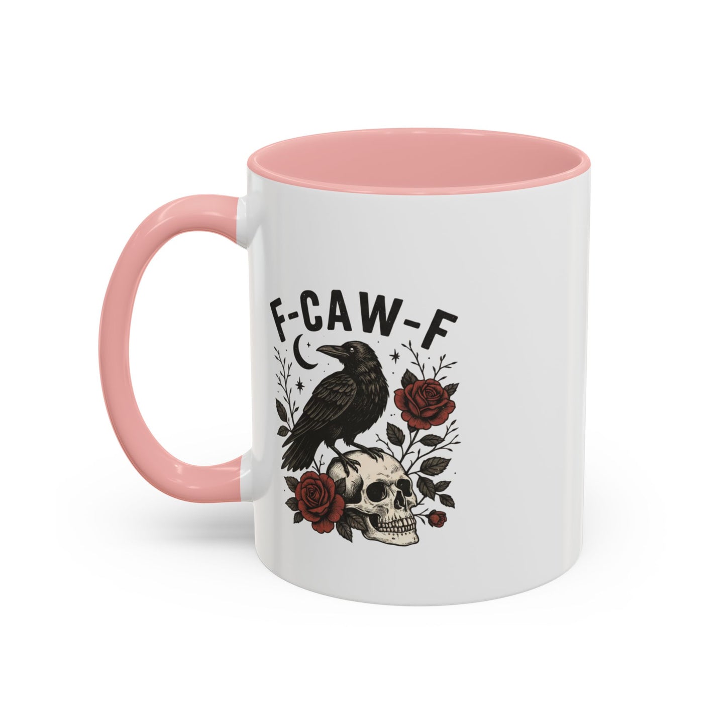 Gothic Accent Coffee Mug with Skull and Raven Design, Unique Gift for Halloween, Dark Aesthetic Mug, Perfect for Coffee Lovers, Skull Mug