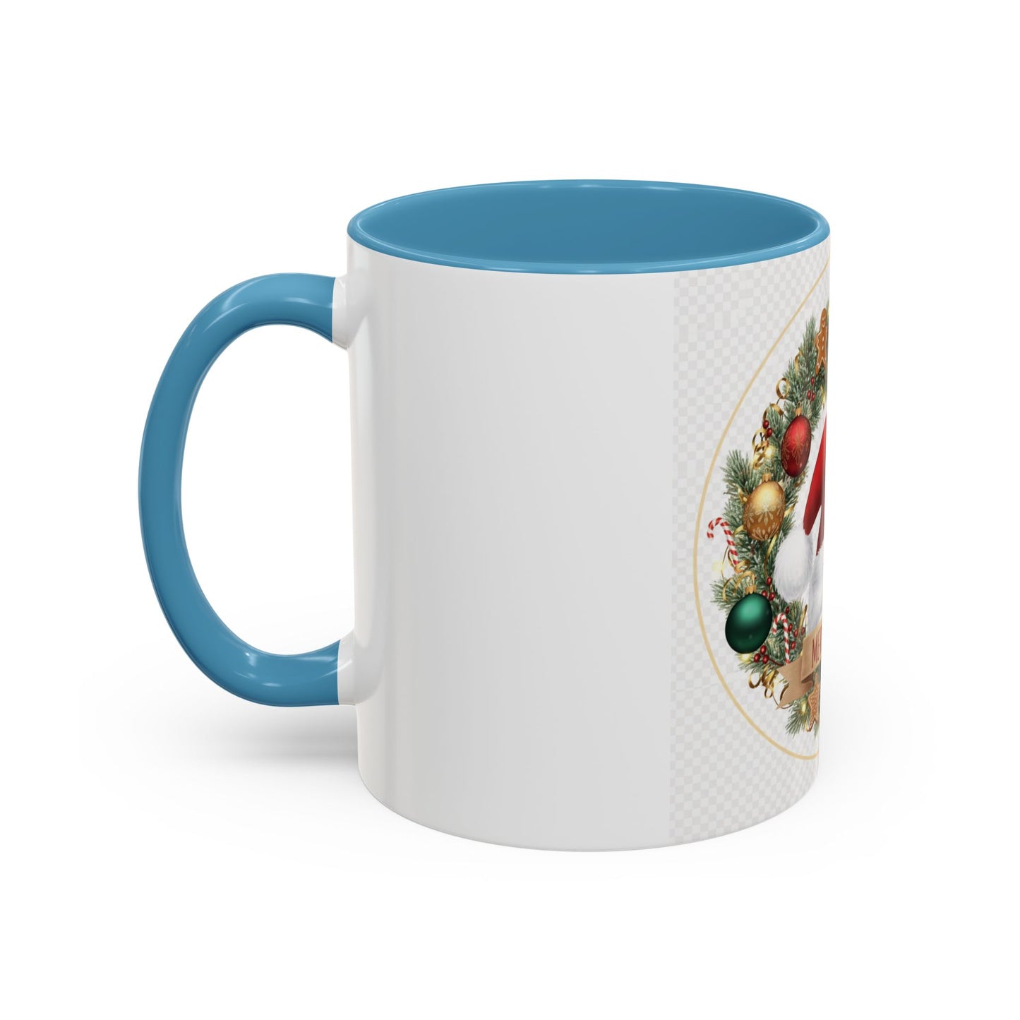 Christmas Accent Coffee Mug - Merry Xmas, Holiday Gift, Festive Decor, Seasonal Beverage, Cute Mug, Christmas Morning Drinkware