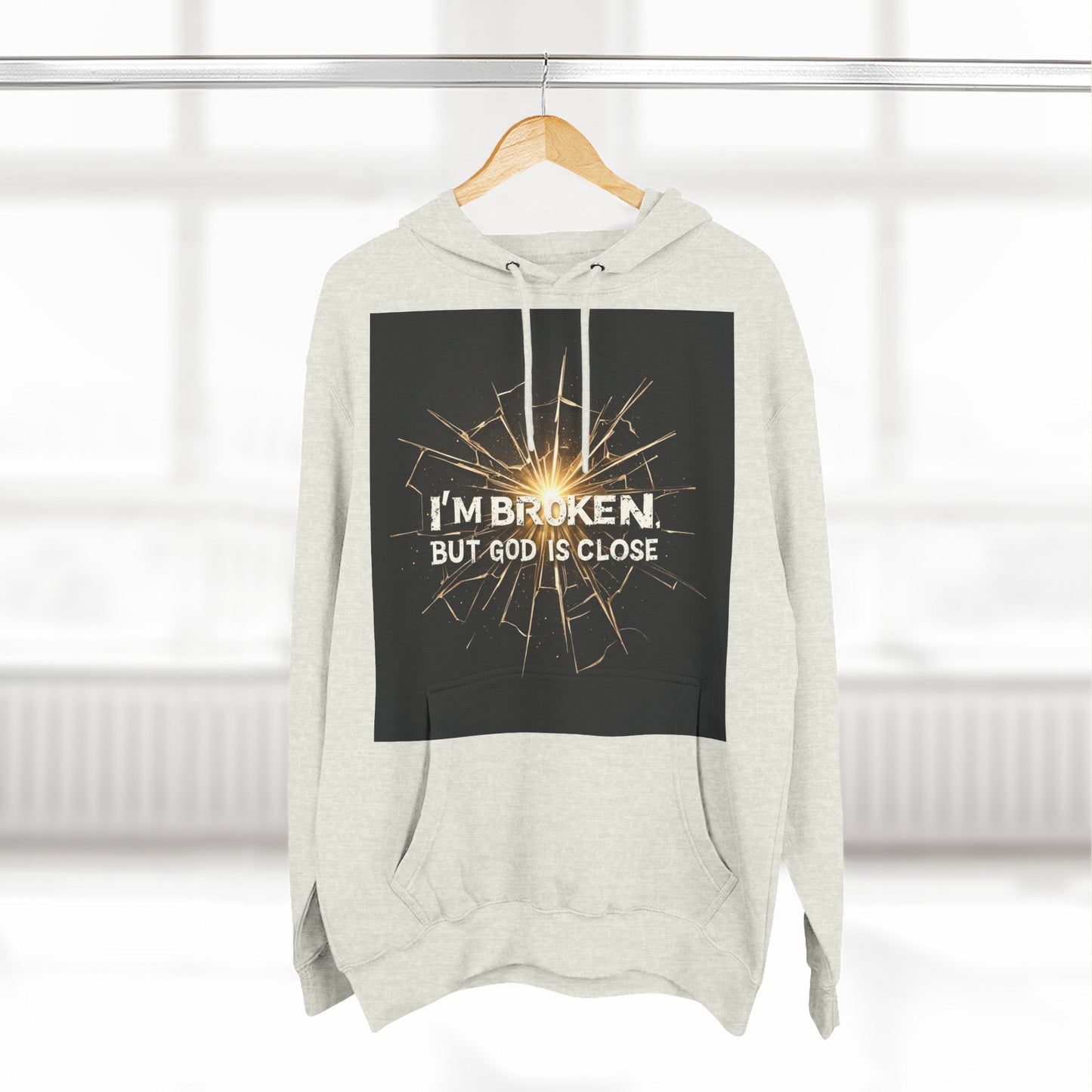 Inspirational Three-Panel Fleece Hoodie – Comfort, Hope, Faith, Gift Ideas for Friends, Cozy Wear for Relaxation