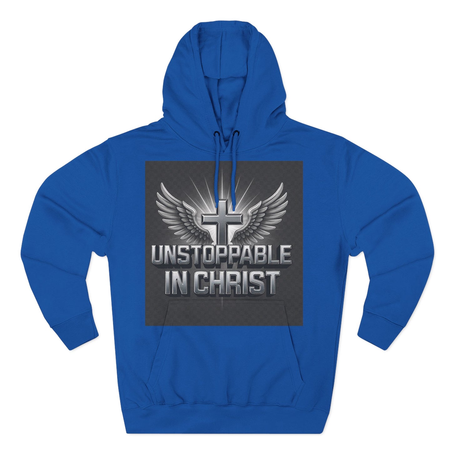 Unstoppable in Christ Hoodie - Inspirational Fleece Sweatshirt for Faith, Christian Gift, Cozy Wear, Faith-Based Apparel