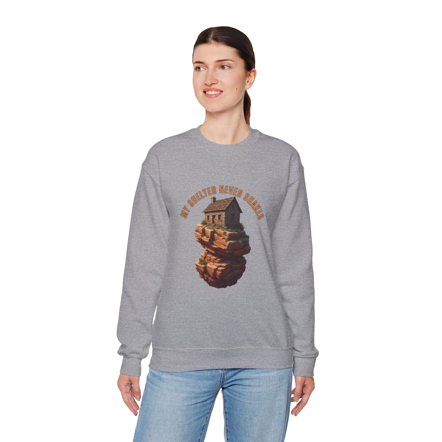 Cozy Graphic Sweatshirt - My Sweater Never Shakes, Unisex Crewneck, Casual Pullover, Unique Gift for Friends, Fall Fashion