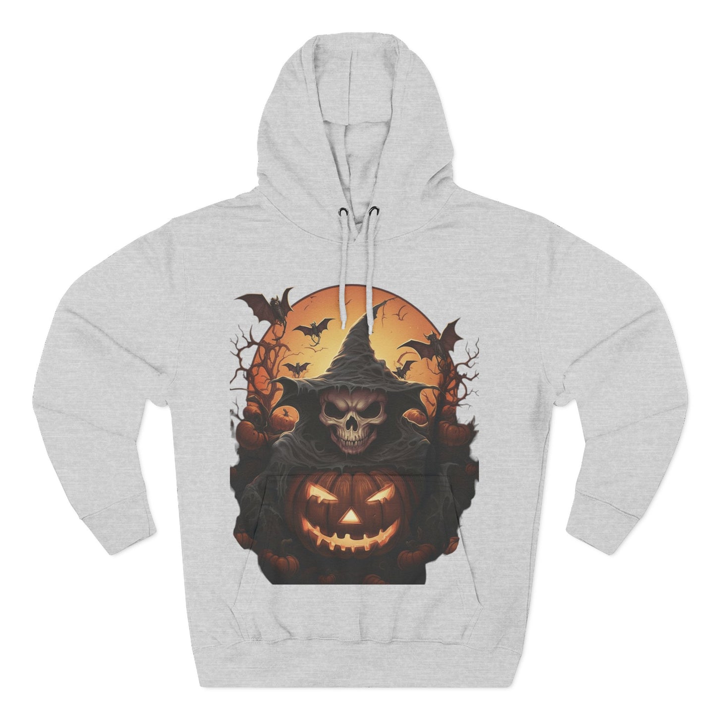 Spooky Halloween Hoodie, Fleece Sweatshirt for Fall, Cozy Witch Design, Pumpkin Decor, Unisex Gift for Halloween Lovers