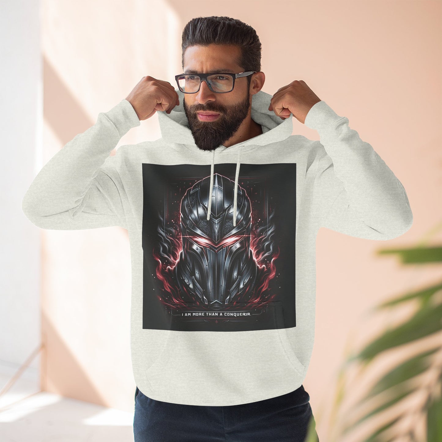 Three-Panel Fleece Hoodie