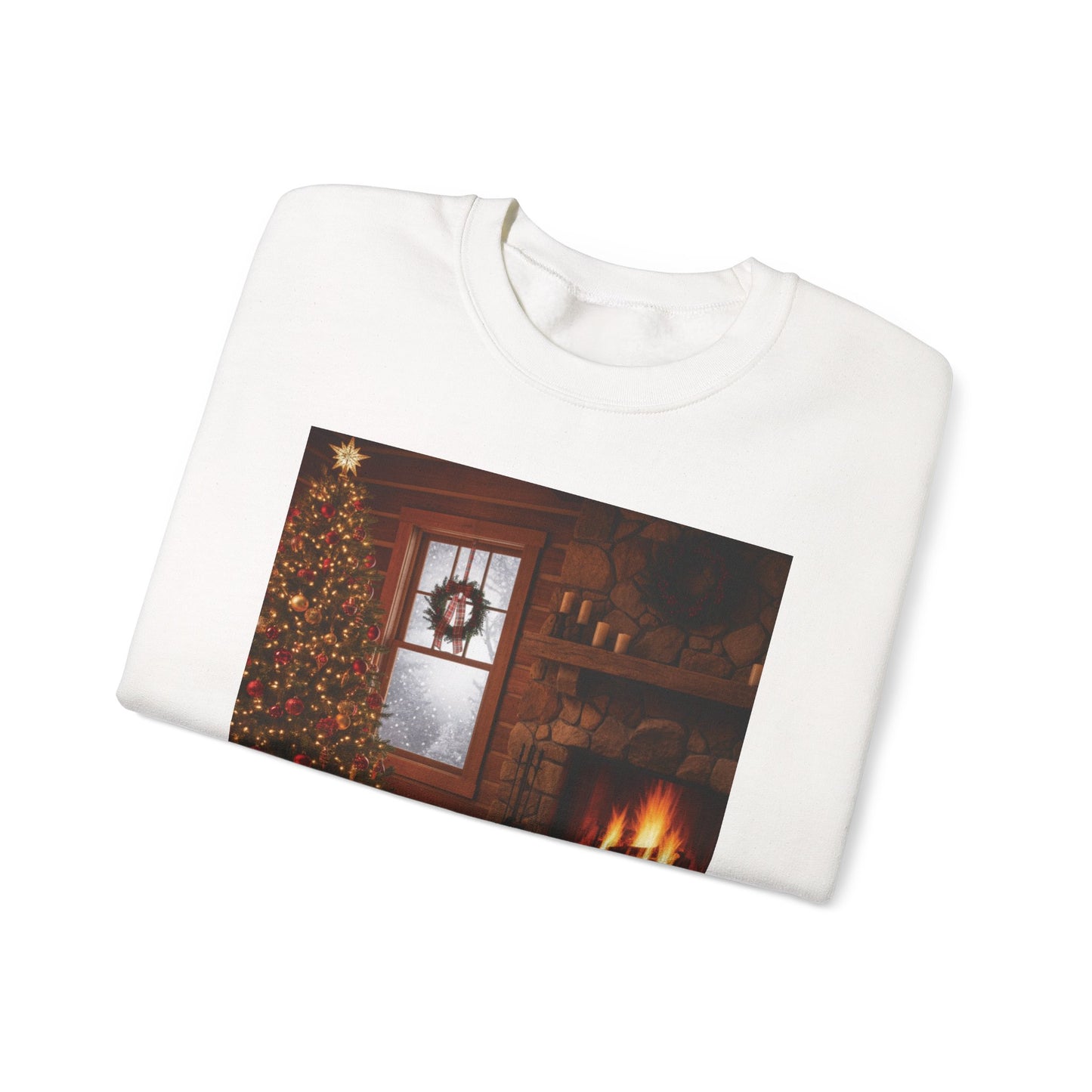 Cozy Winter Sweatshirt - Christmas Decor, Holiday Style, Gift for Dog Lovers, Seasonal Comfort, Festive Apparel