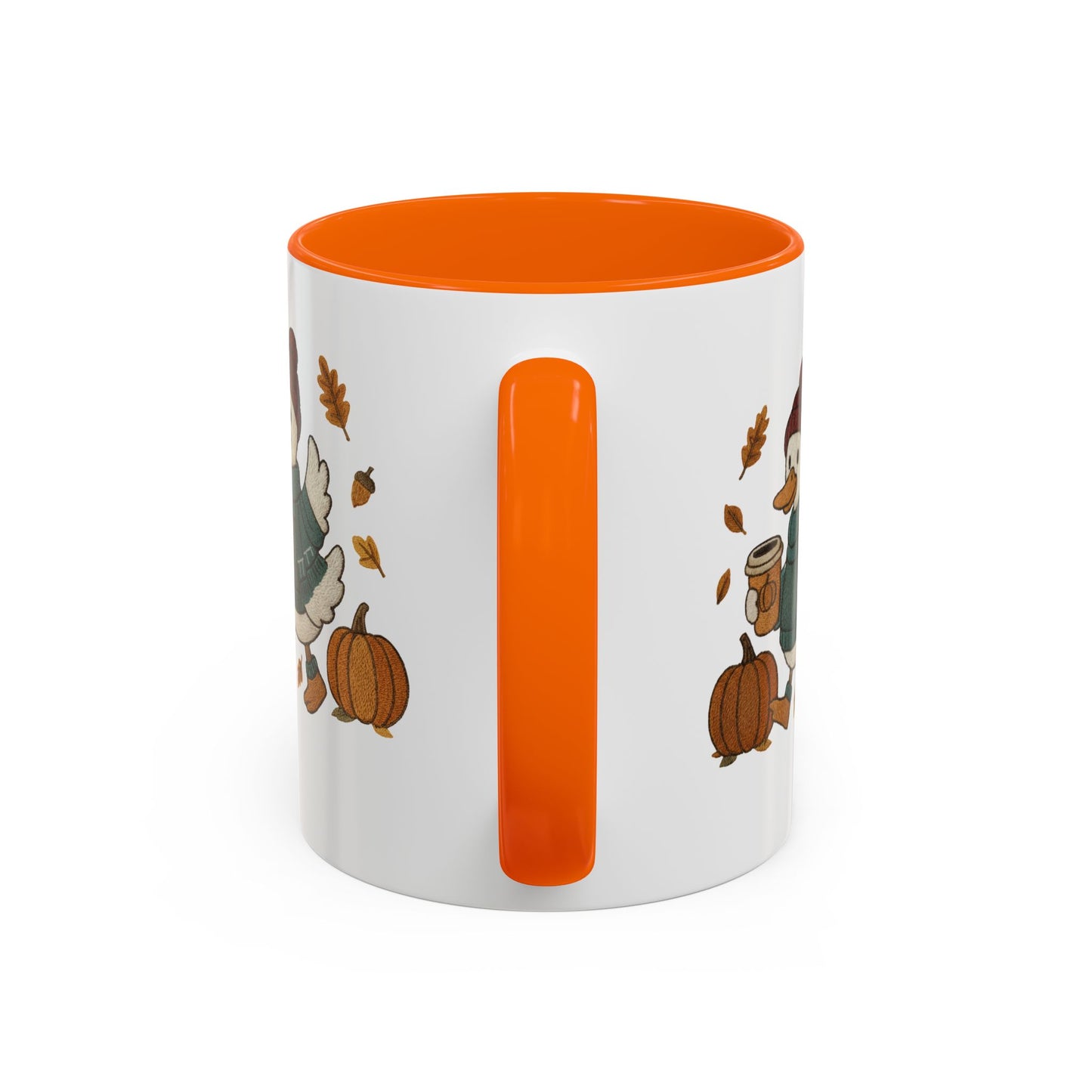 Cozy Autumn Coffee Mug, Pumpkin Spice Mug, Fall Vibes Drinkware, Goose with Pumpkins, Perfect Gift for Fall Lovers