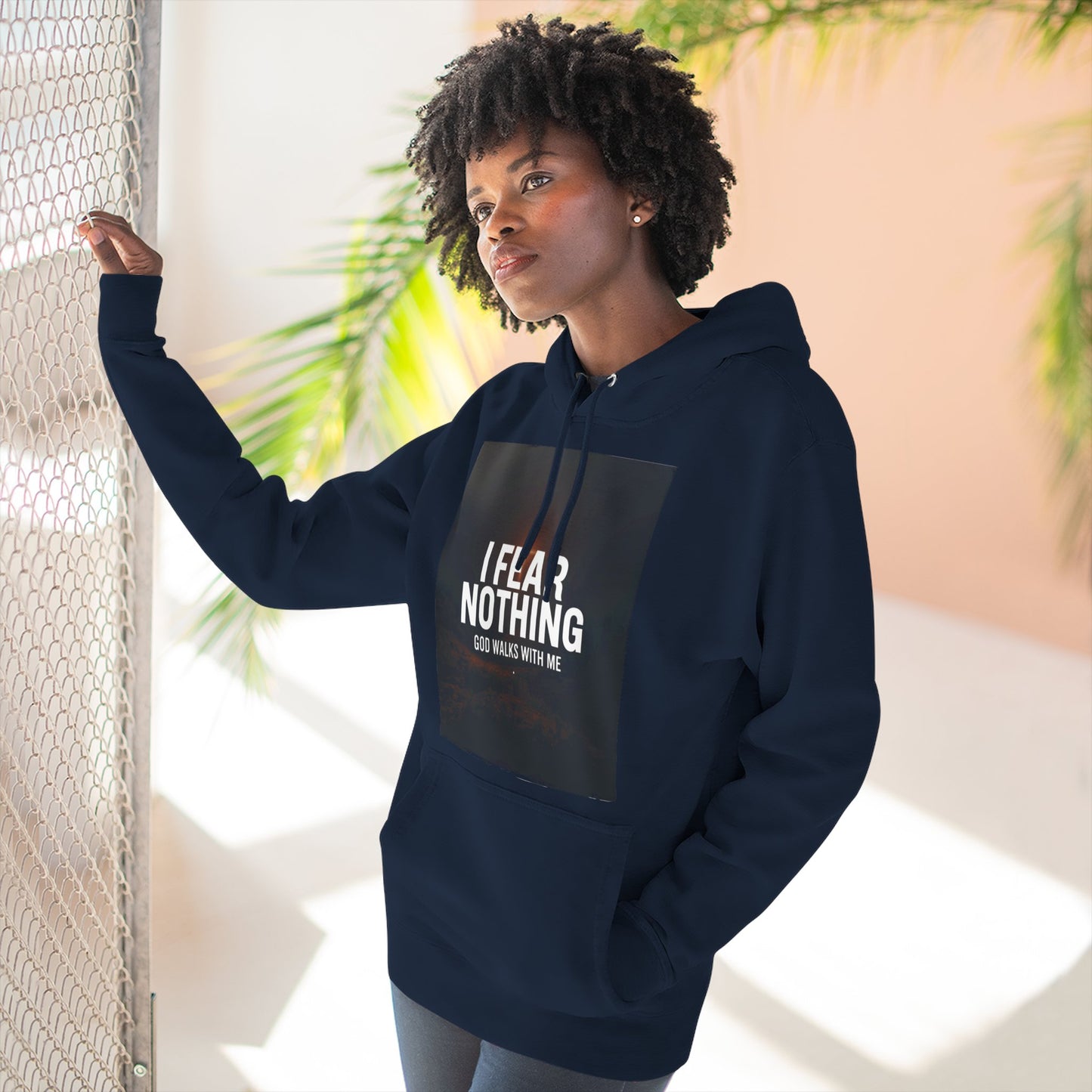 Fear Nothing Fleece Hoodie | Inspirational Apparel, Cozy Sweatshirt, Motivational Gift, Spiritual Outfit, Everyday Comfort