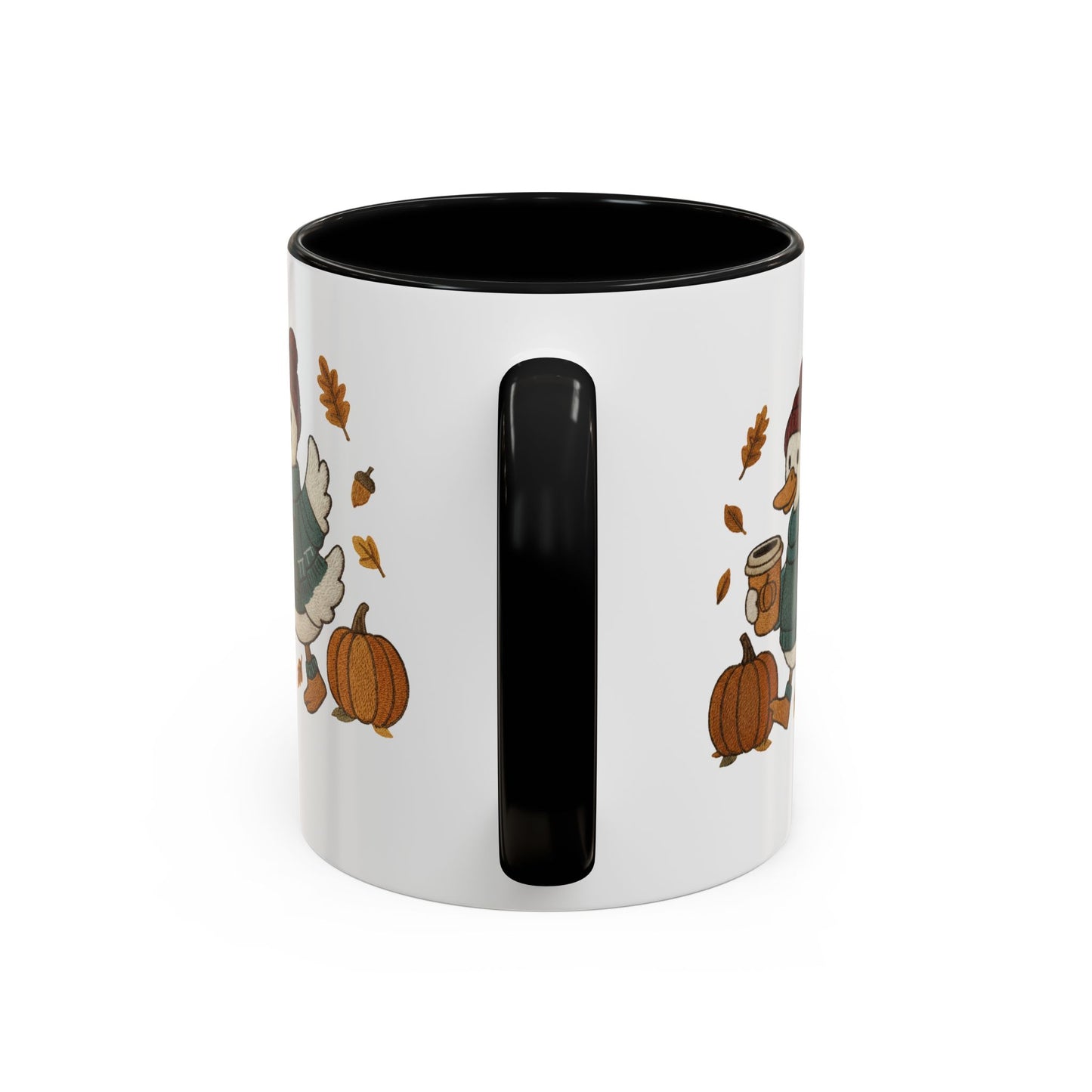 Cozy Autumn Coffee Mug, Pumpkin Spice Mug, Fall Vibes Drinkware, Goose with Pumpkins, Perfect Gift for Fall Lovers