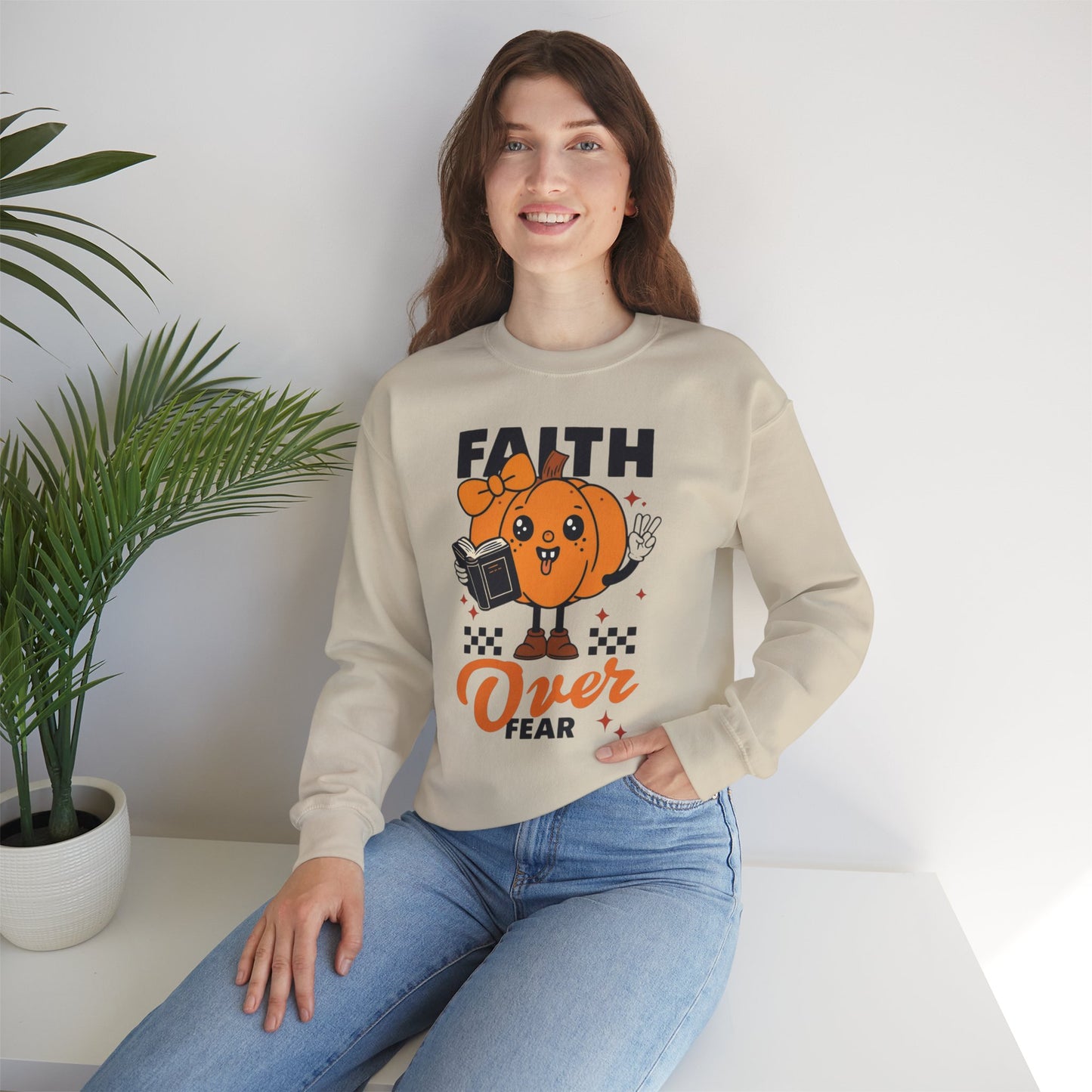 Unisex Heavy Blend  Crewneck Sweatshirt, Fall Crewneck, Halloween Fashion, Cozy Unisex Pullover, Inspirational Gift