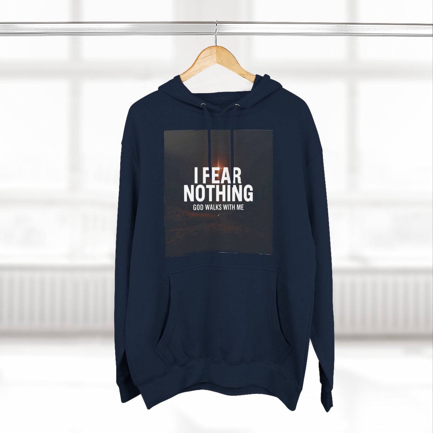 Fear Nothing Fleece Hoodie | Inspirational Apparel, Cozy Sweatshirt, Motivational Gift, Spiritual Outfit, Everyday Comfort
