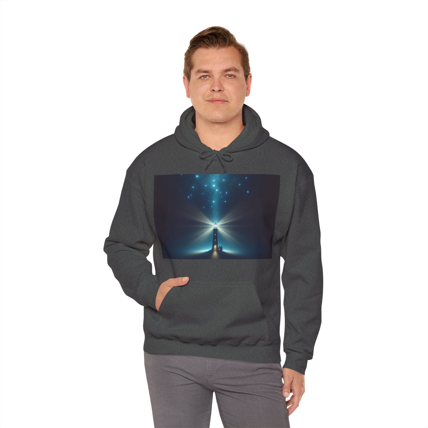 Unisex Garment Sweatshirt, Galaxy Print Hoodie, Stylish Hooded Sweatshirt, Gift for Space Lovers, Perfect for Cozy Evenings