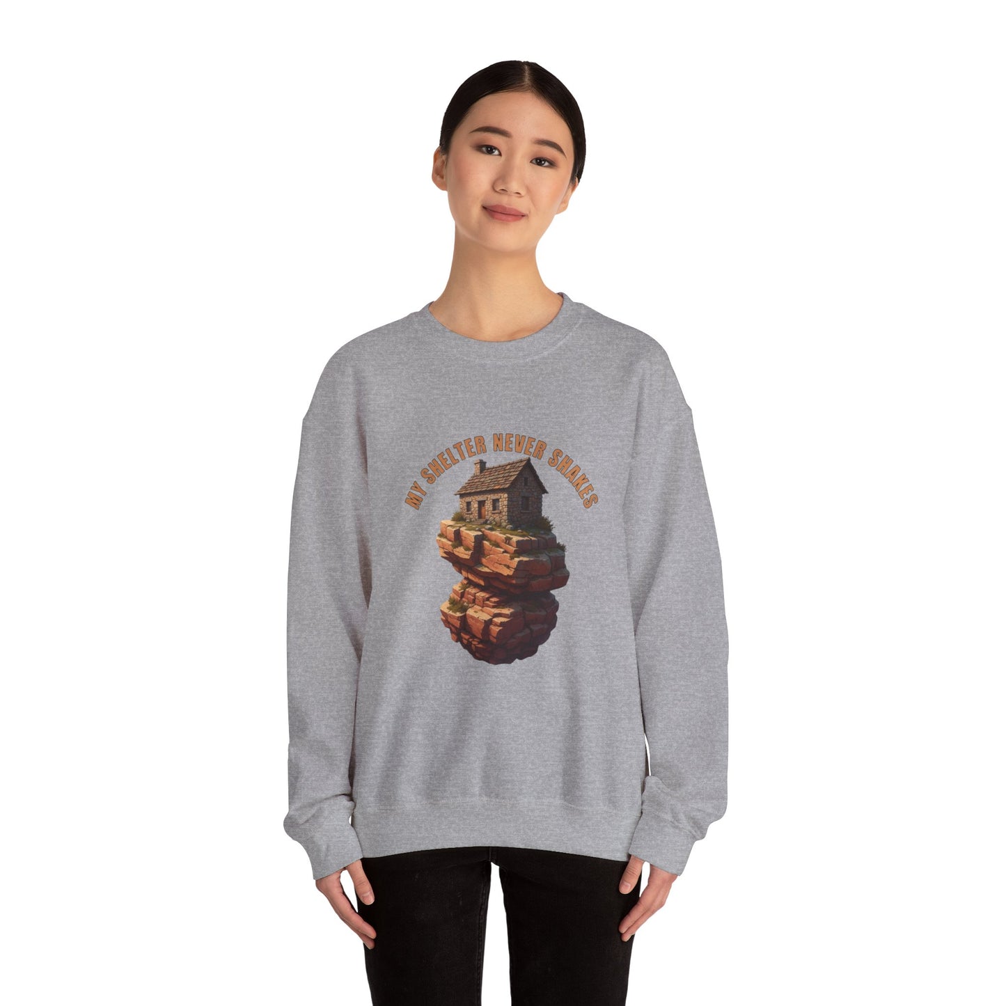 Cozy Graphic Sweatshirt - My Sweater Never Shakes, Unisex Crewneck, Casual Pullover, Unique Gift for Friends, Fall Fashion