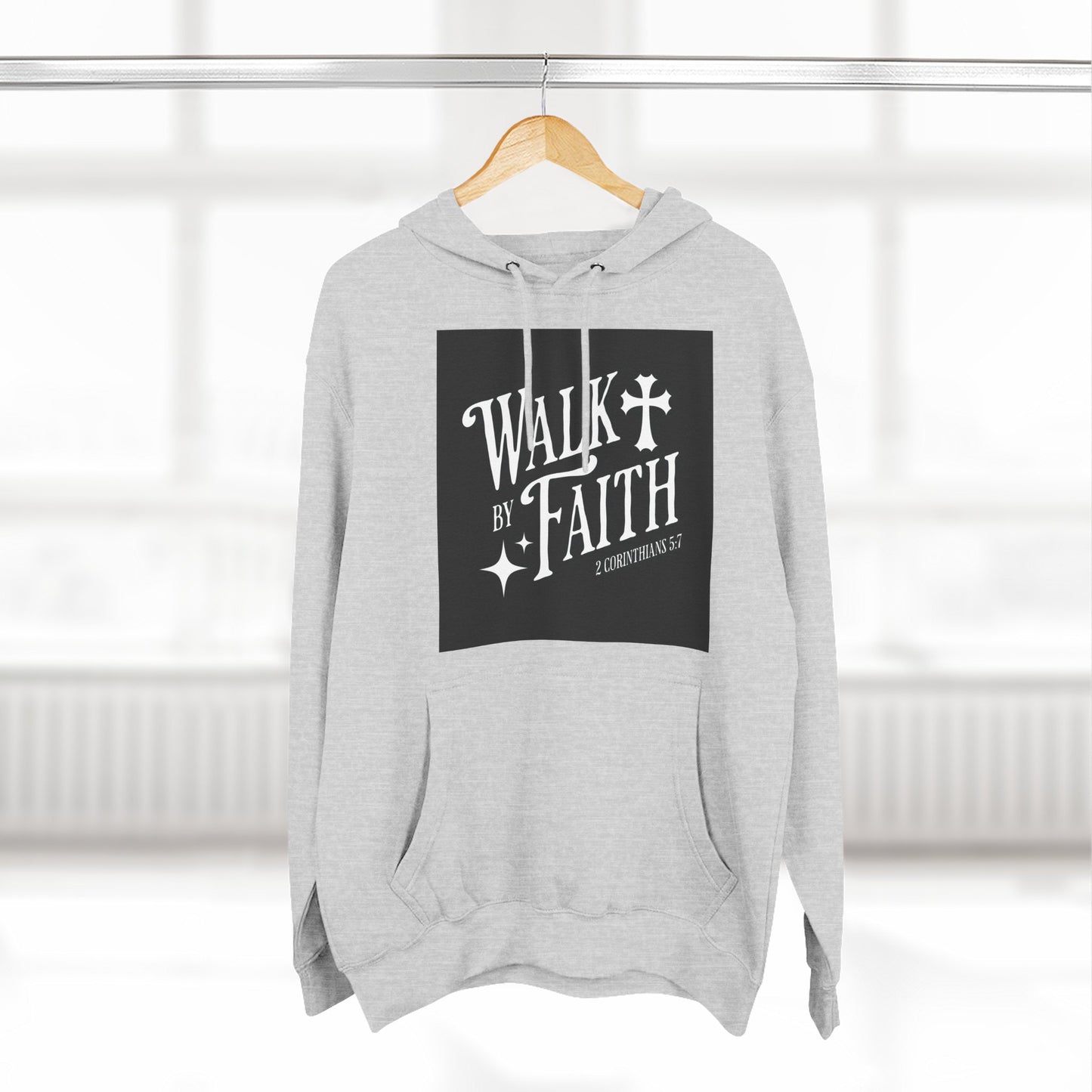 Three-PanelFleeceHoodie, Inspirational Hoodie, Cozy Fleece Pullover, Religious Gift for Women, Perfect for Church or Casual Wear