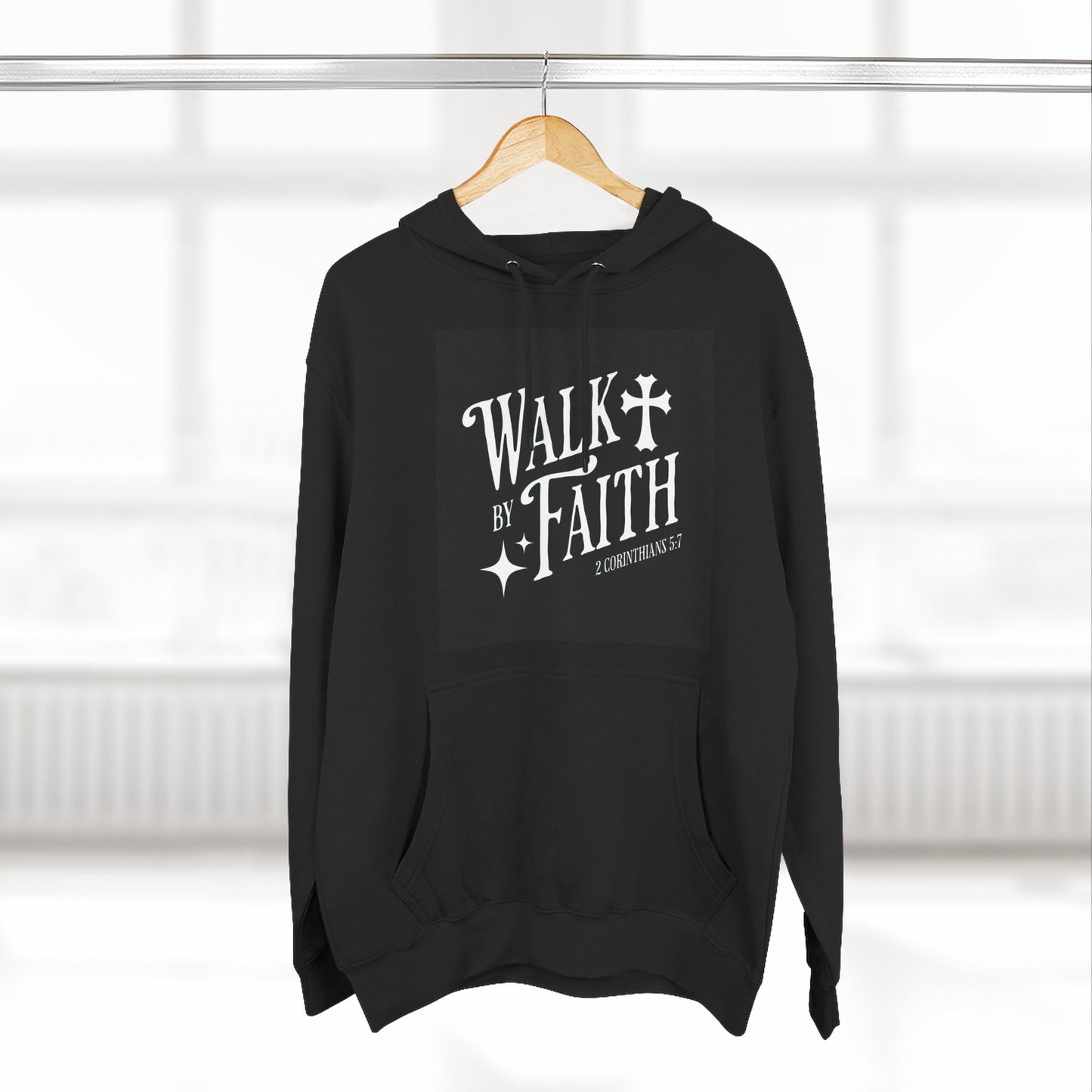 Three-PanelFleeceHoodie, Inspirational Hoodie, Cozy Fleece Pullover, Religious Gift for Women, Perfect for Church or Casual Wear