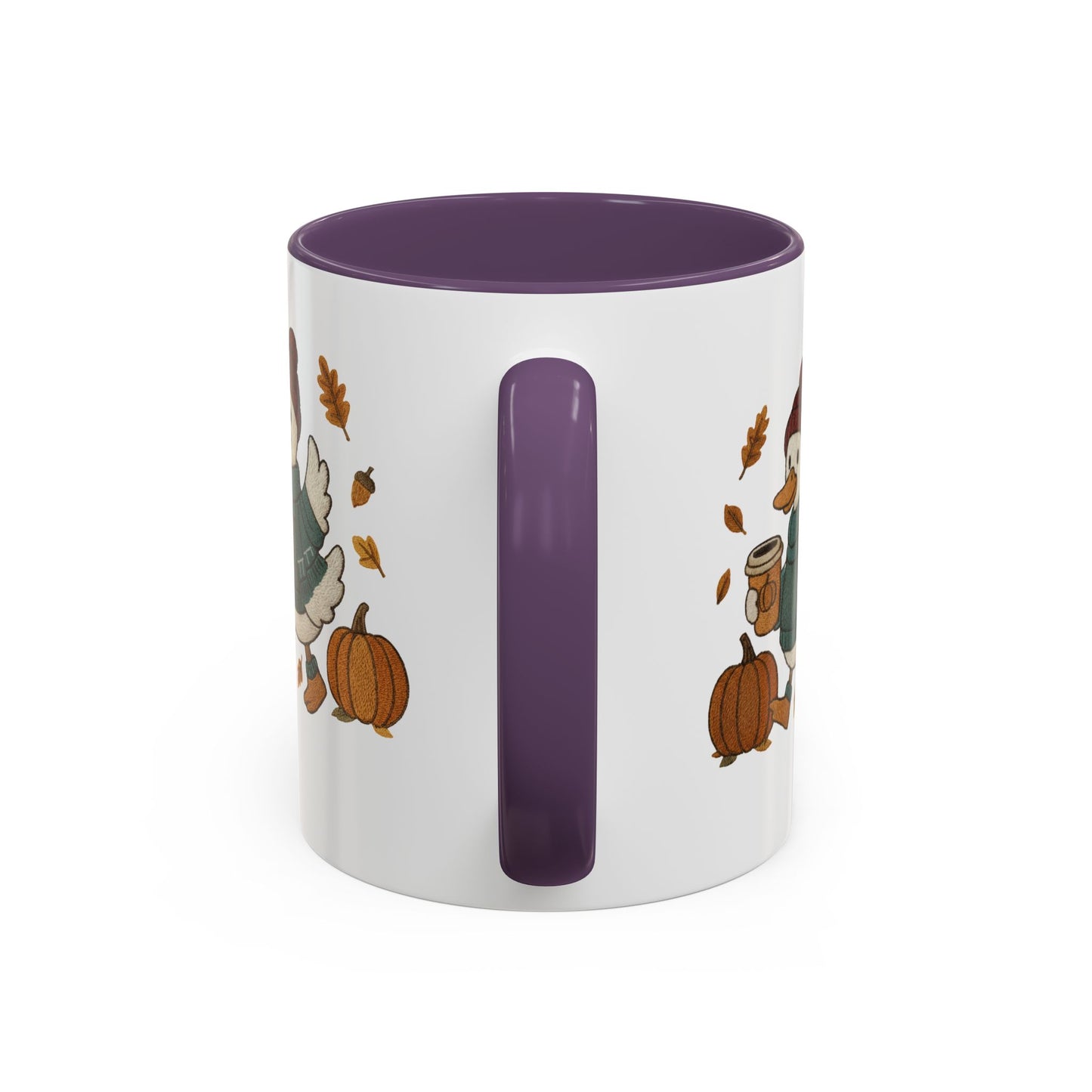 Cozy Autumn Coffee Mug, Pumpkin Spice Mug, Fall Vibes Drinkware, Goose with Pumpkins, Perfect Gift for Fall Lovers