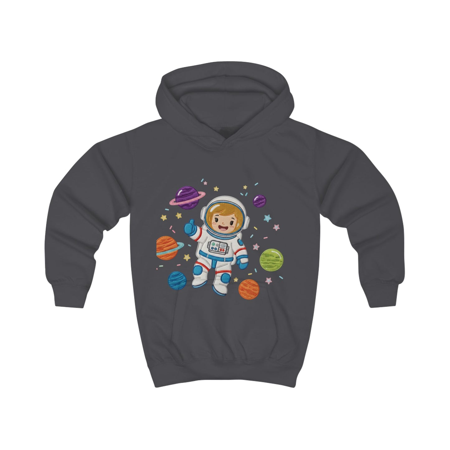 Space Explorer Kids Hoodie, Astronaut Design Sweatshirt, Outer Space Gift, Children's Birthday Present, Cute Hooded Sweatshirt