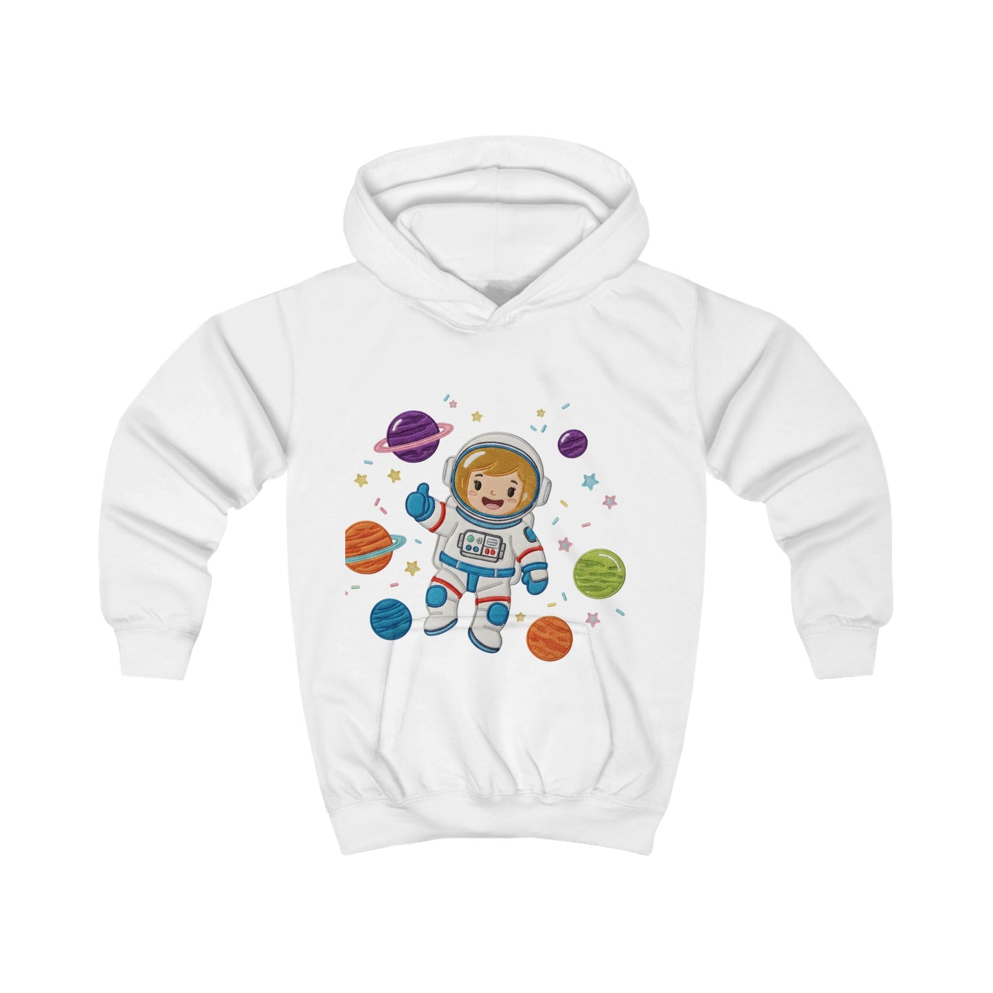Space Explorer Kids Hoodie, Astronaut Design Sweatshirt, Outer Space Gift, Children's Birthday Present, Cute Hooded Sweatshirt