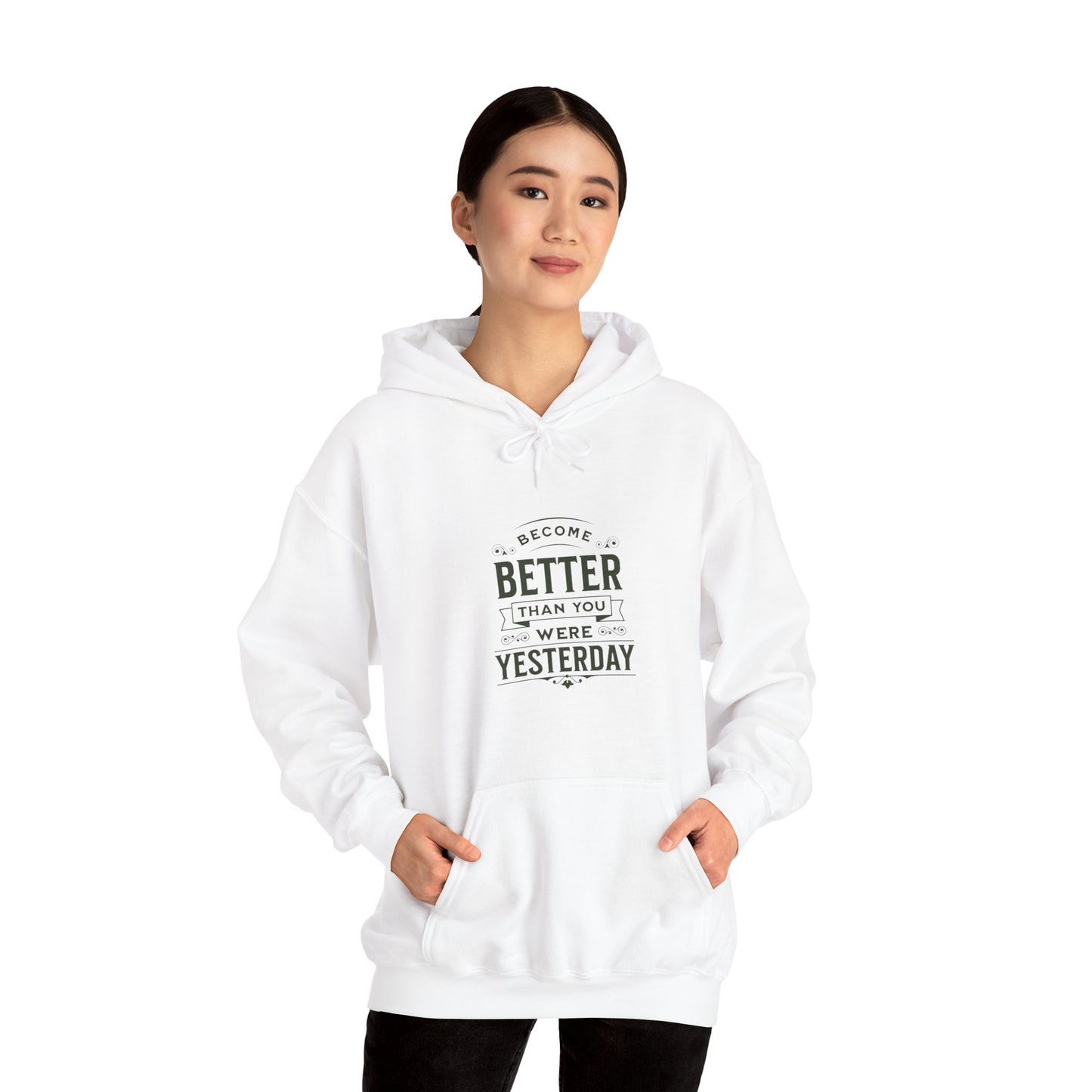 Unisex Heavy Blend™ Hooded Sweatshirt, Unisex Sweatshirt, Motivational Gift, Cozy Casual Wear, Self-Improvement Style