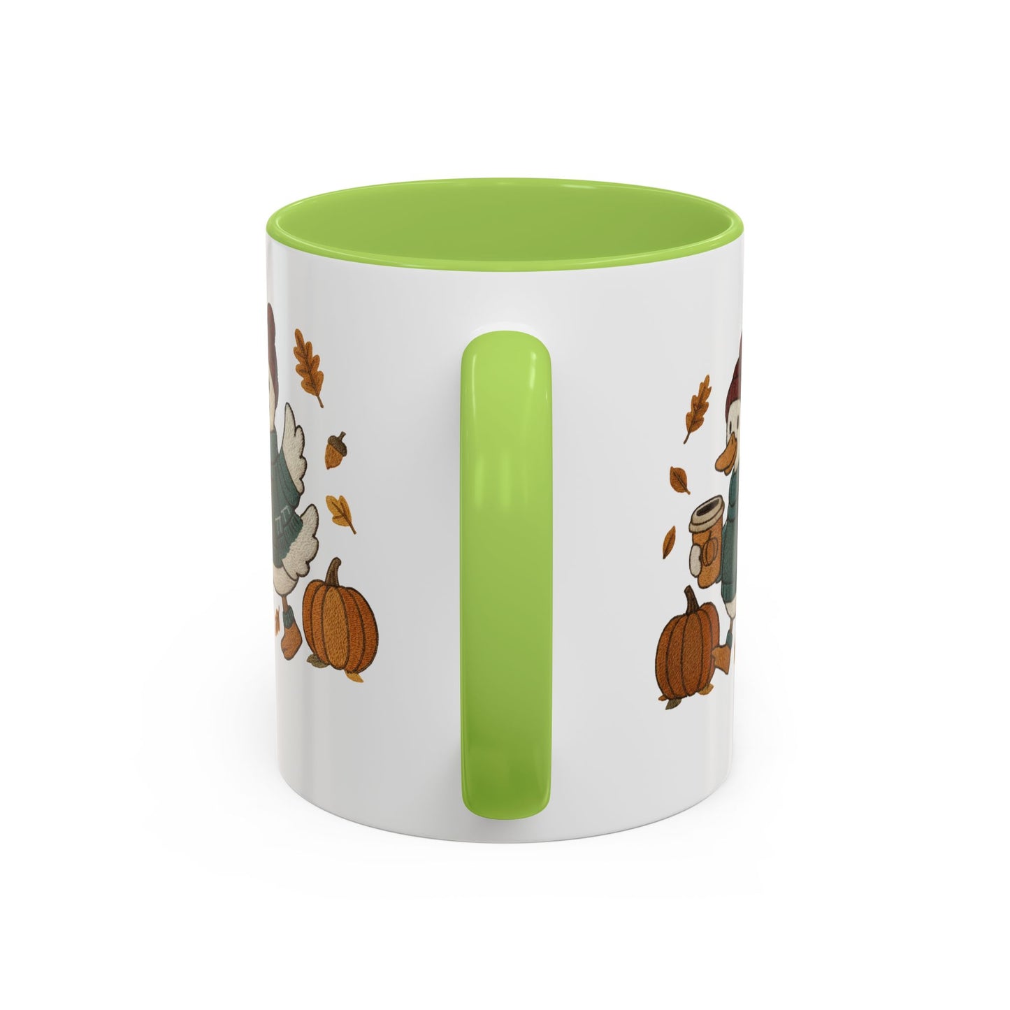 Cozy Autumn Coffee Mug, Pumpkin Spice Mug, Fall Vibes Drinkware, Goose with Pumpkins, Perfect Gift for Fall Lovers