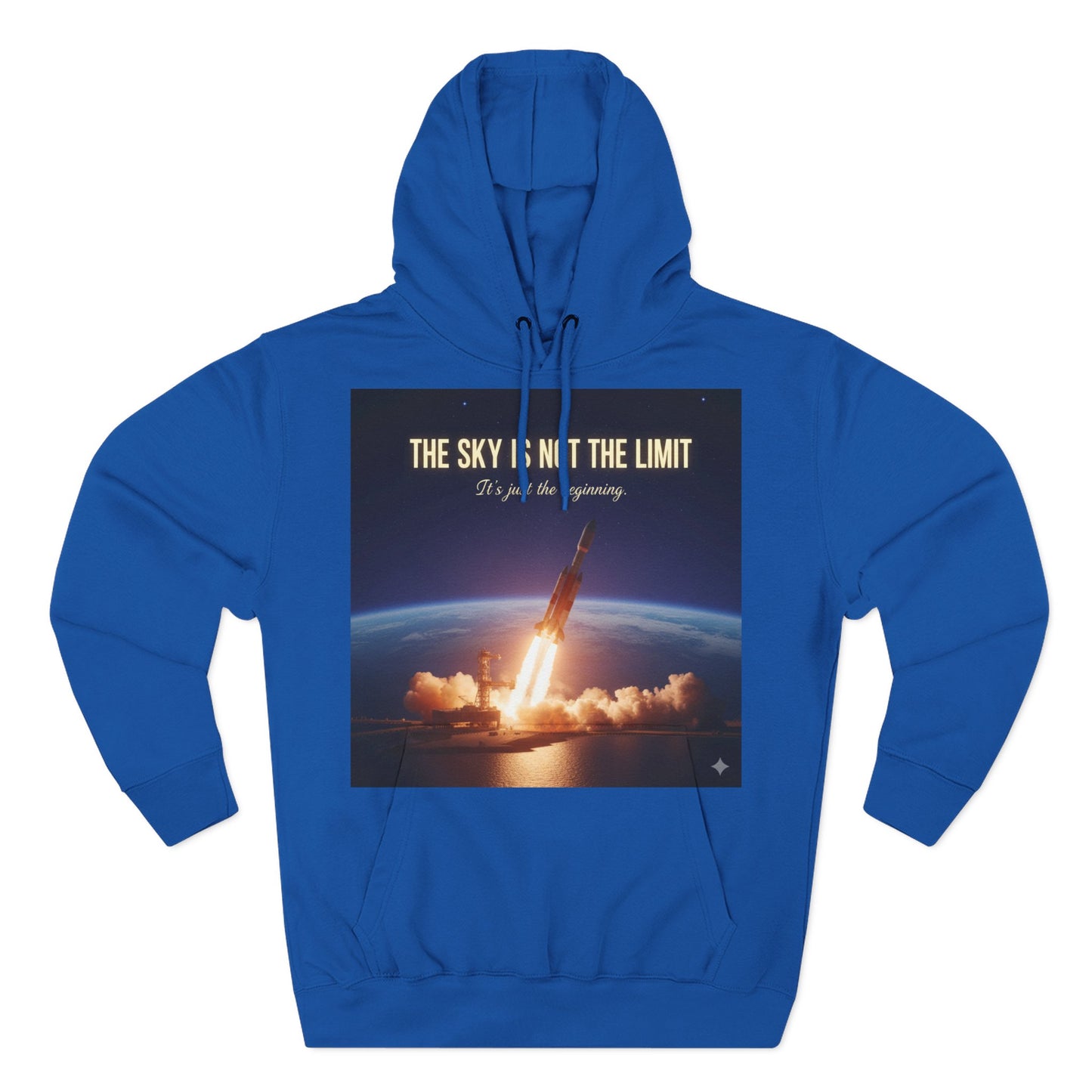 Inspirational Space Hoodie for Dreamers, The Sky is Not the Limit Sweatshirt, Motivational Gift, Cozy Fleece Pullover, Astronomy Lover