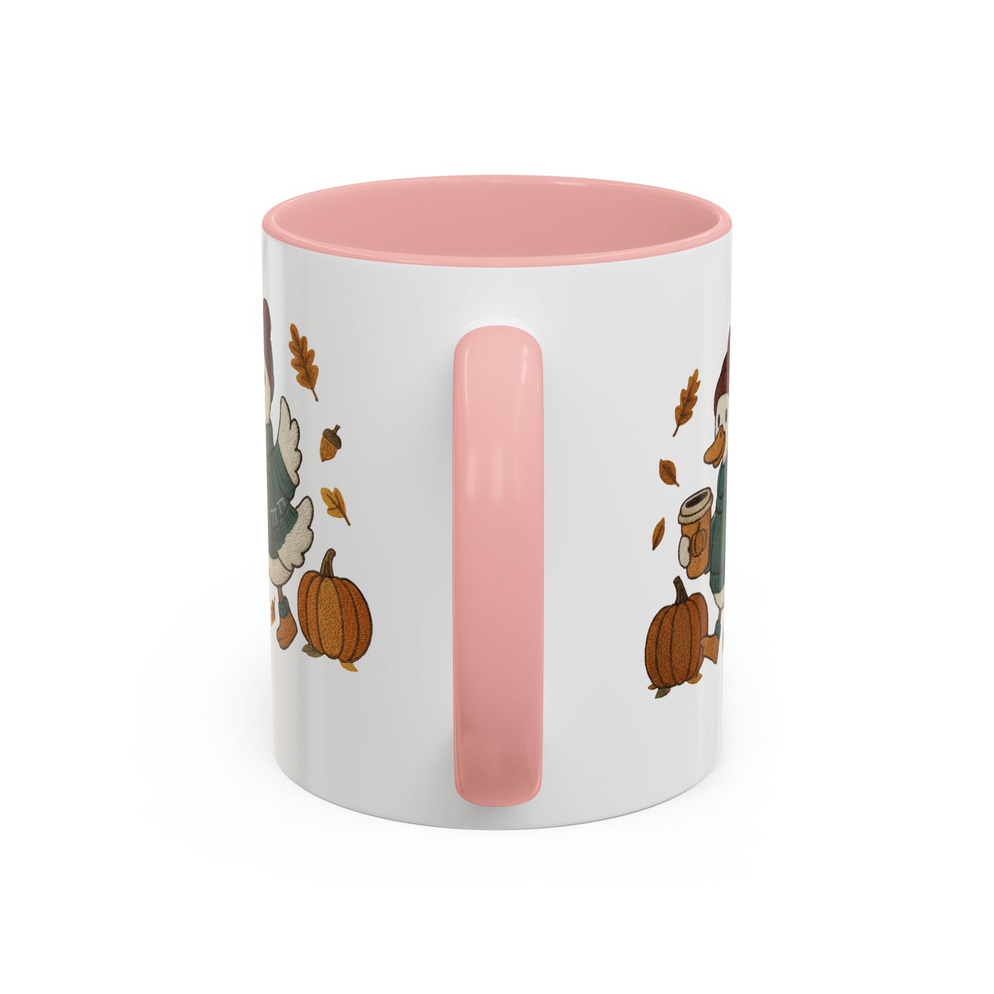 Cozy Autumn Coffee Mug, Pumpkin Spice Mug, Fall Vibes Drinkware, Goose with Pumpkins, Perfect Gift for Fall Lovers